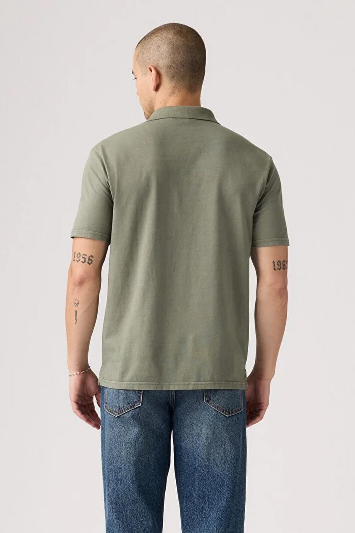 Levis Original Polo Omphalodes Erkek Polo Yaka Haki Tişört - 005FM-0005 - Levi's - 005FM-0005-1