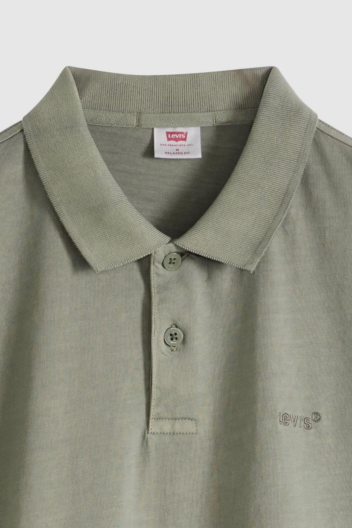 Levis Original Polo Omphalodes Erkek Polo Yaka Haki Tişört - 005FM-0005 - Levi's - 005FM-0005-1