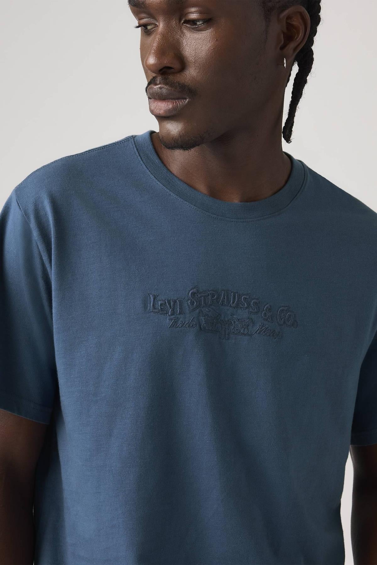 Levi's Relaxed Erkek Mavi Tişört A2082-0368 - Levi's - A2082-0368