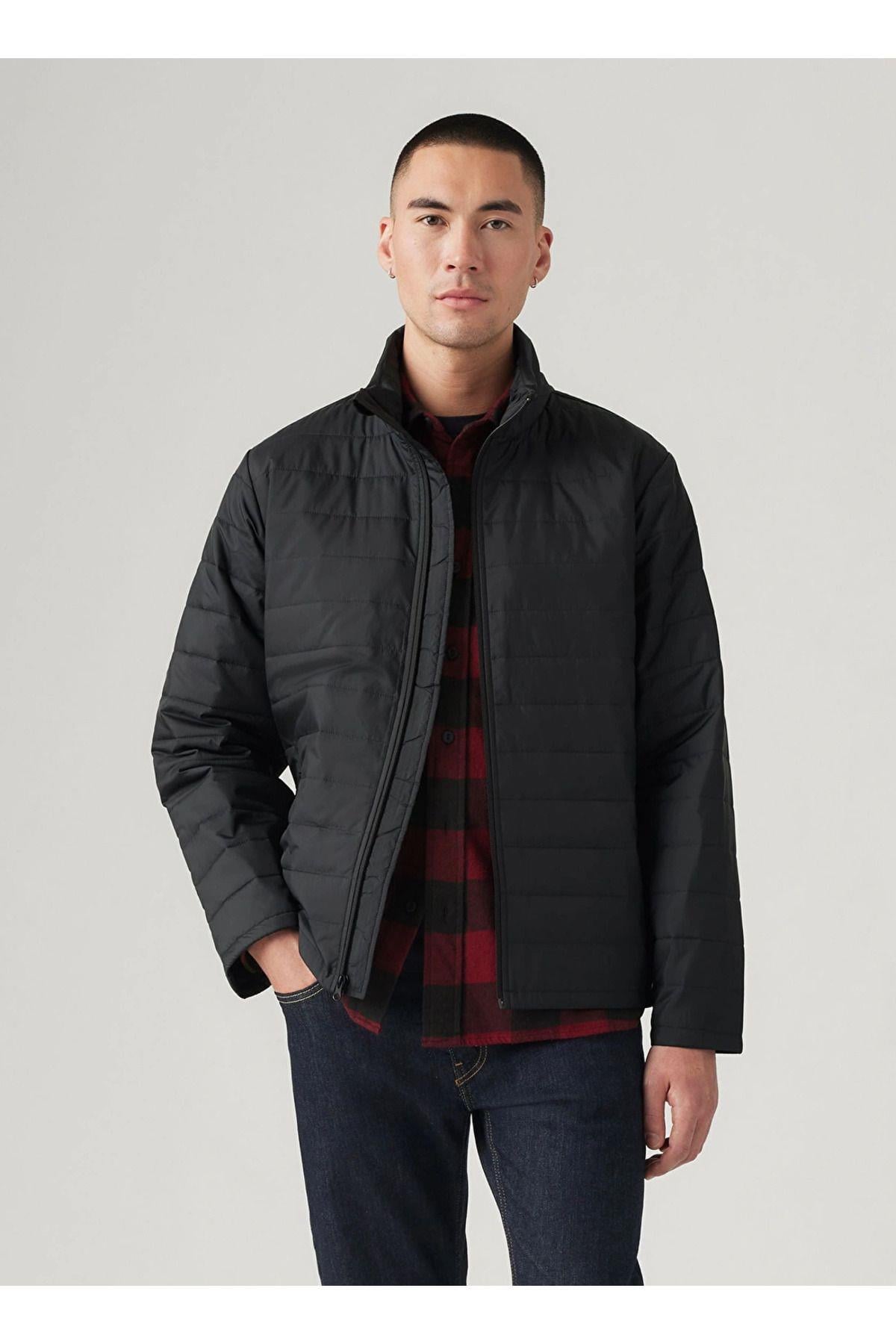 Levis Siyah Erkek Jacket Normal Düz Siyah Mont A9449-0003 - Levi's - A9449-0003