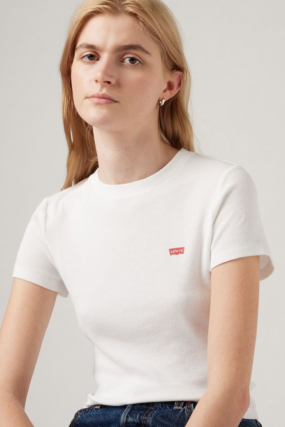 Levi's Sporty Tee Tr Kadın Beyaz T-Shirt - 005G4-0001 - Levi's - 005G4-0001