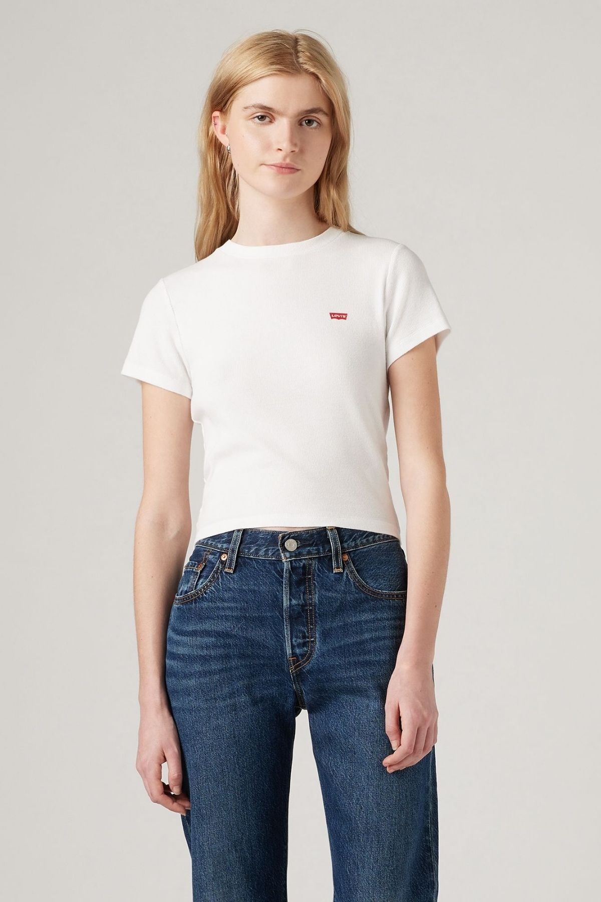 Levi's Sporty Tee Tr Kadın Beyaz T-Shirt - 005G4-0001 - Levi's - 005G4-0001