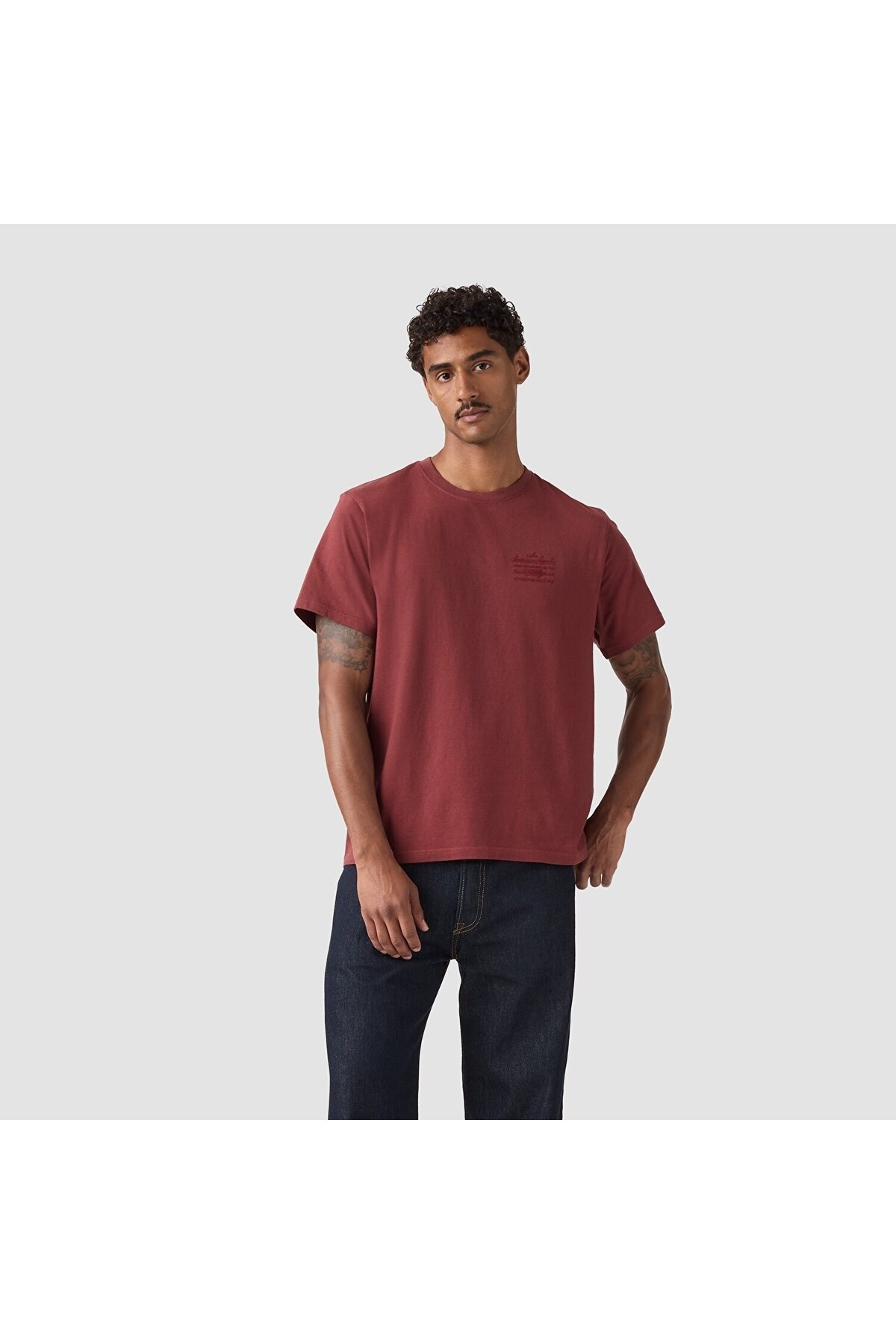 Levi's Ss Relaxed Fit American L Erkek Kırmızı T-Shirt - A2082-0370 - Levi's - A2082-0370