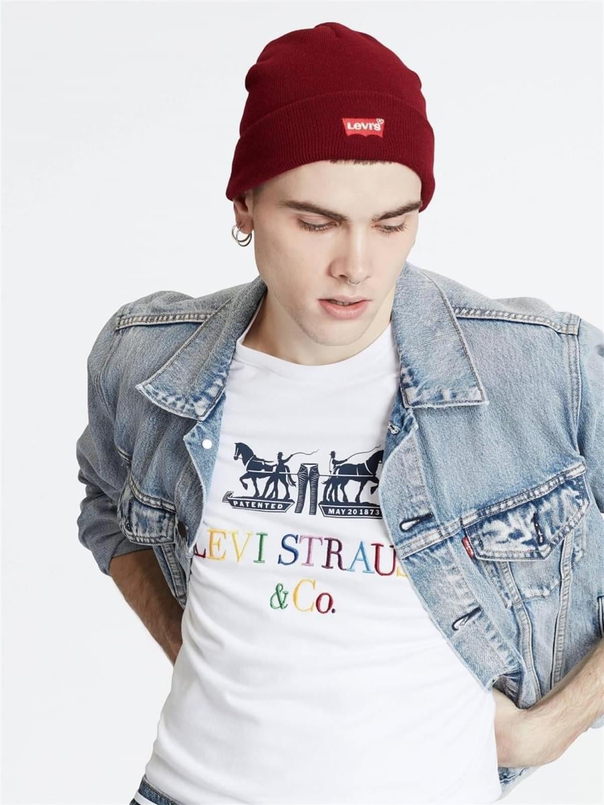 Levi's Unisex Kırmızı Bere - 38022-0184 - Levi's - 38022-0184