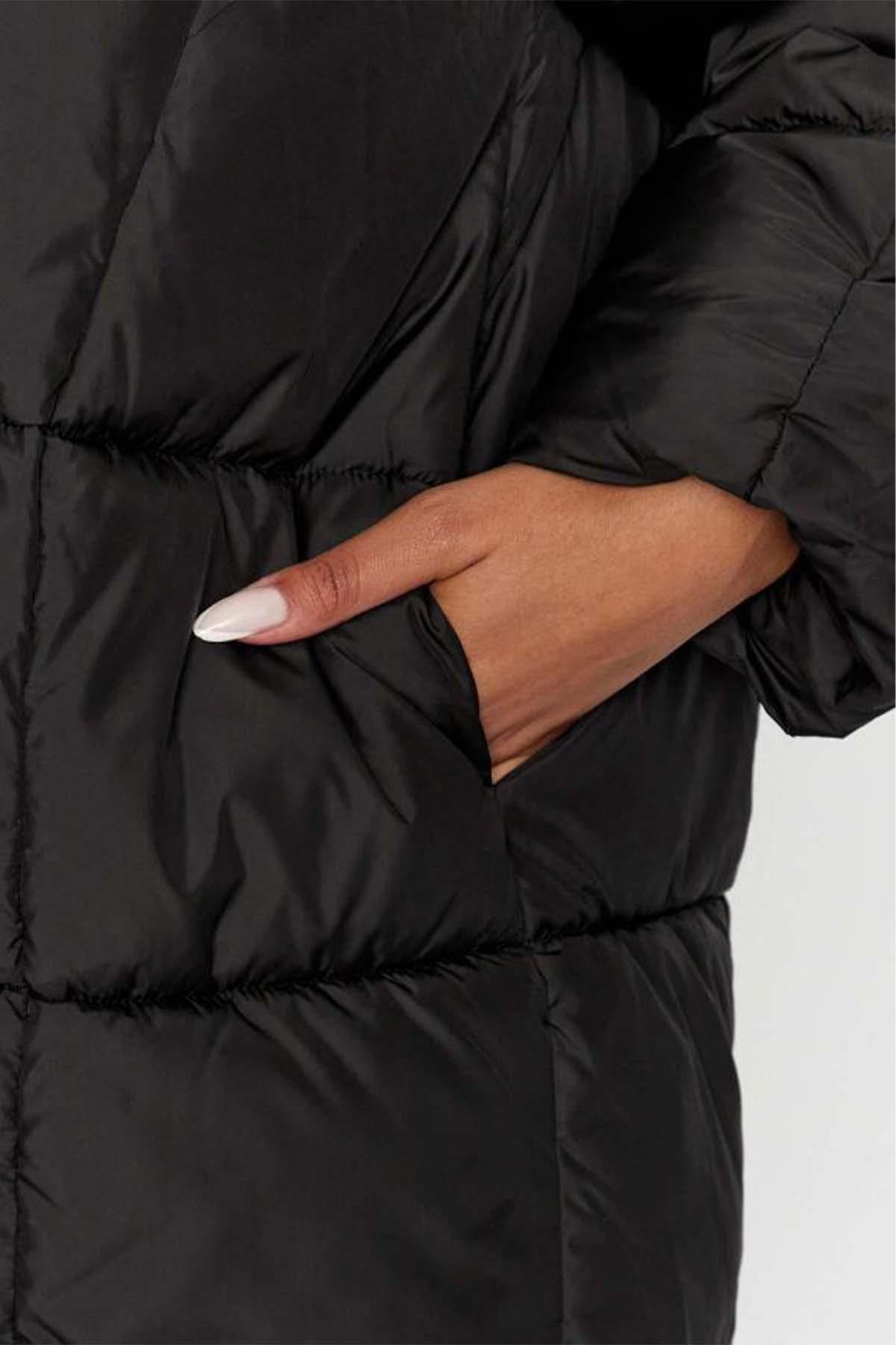 Only Asta Oversize Puffer Kadın Siyah Mont Parka 15293818 - Only - 15293818-Black
