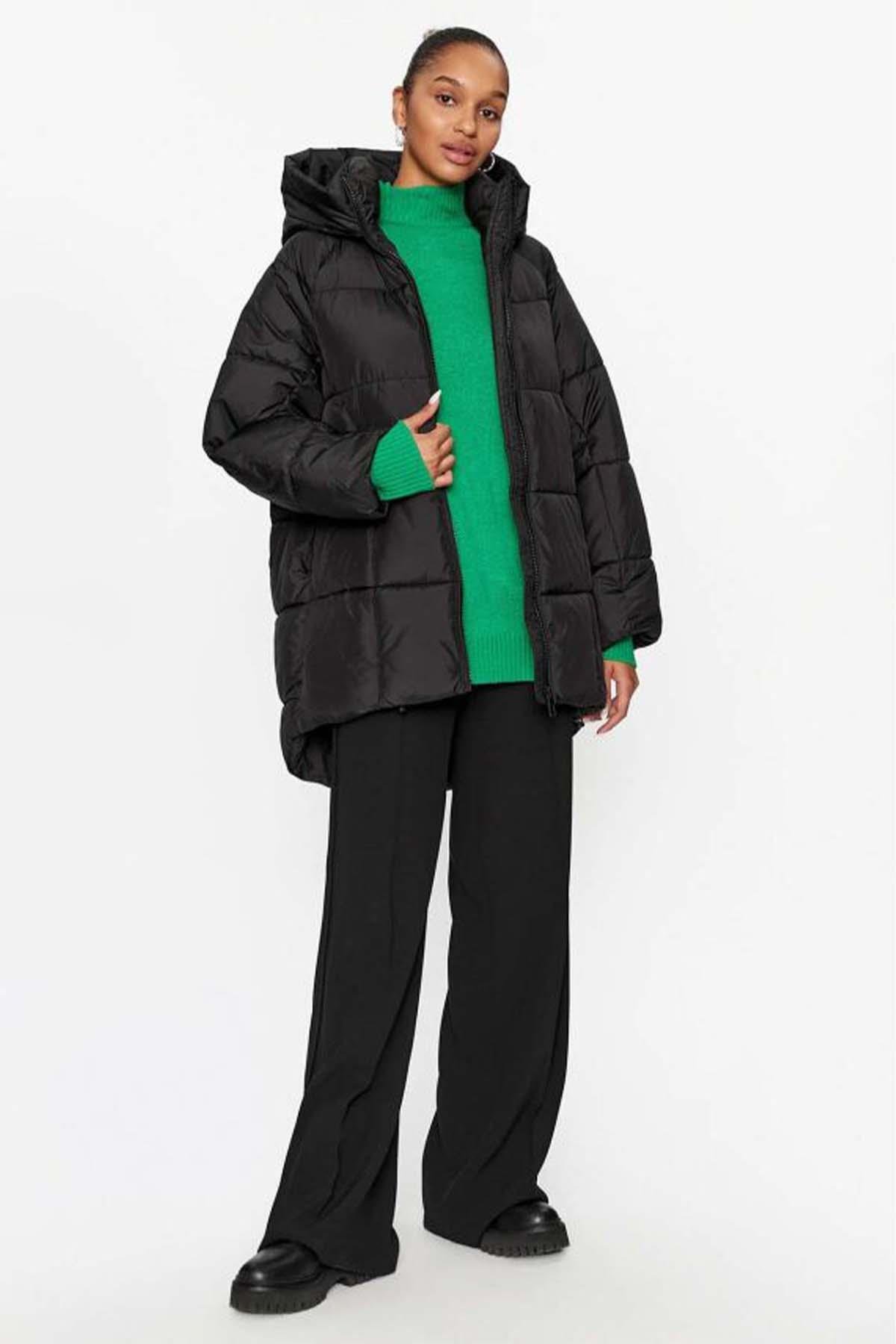 Only Asta Oversize Puffer Kadın Siyah Mont Parka 15293818 - Only - 15293818-Black