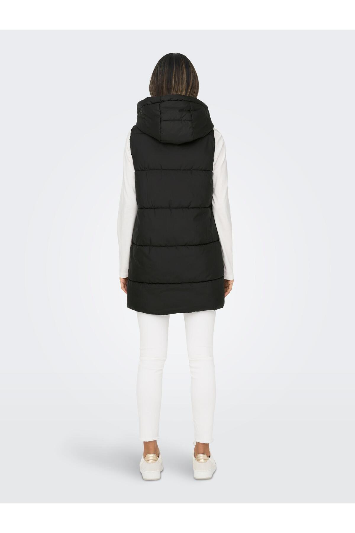 Only Asta Puffer Waistcoat Kadın Mont Uzun Şişme Yelek - 15300256-02 - Only - 15300256
