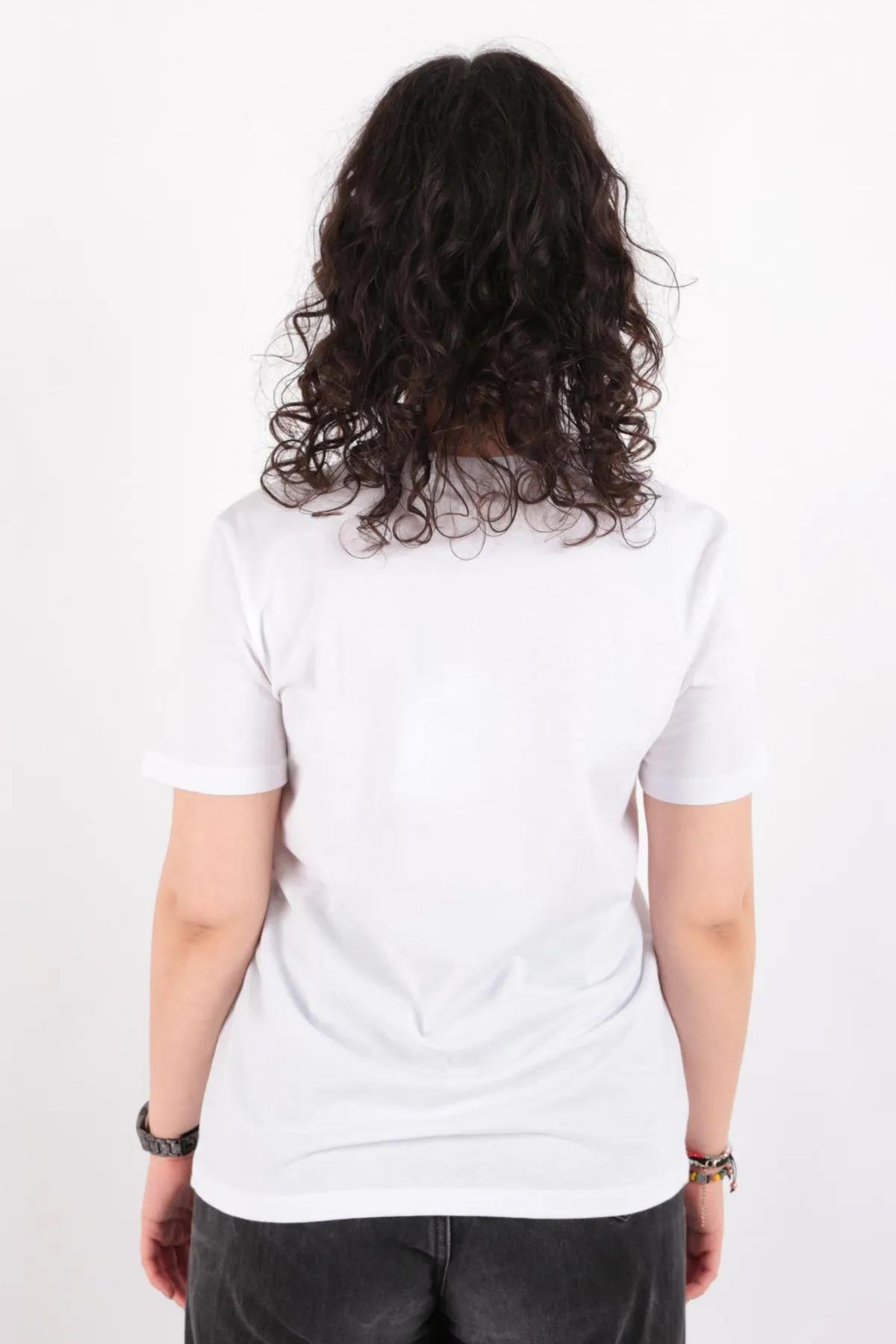 Only Beyaz Onllotta Tee Baskılı Kadın T-shirt - 15339251 - Only - 15339251