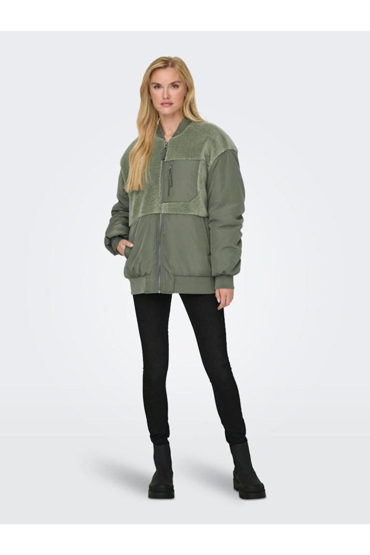 Only Emmy Fleece Bomber Günlük Kadın Ceket Mont - 15292801 - Only - 15292801