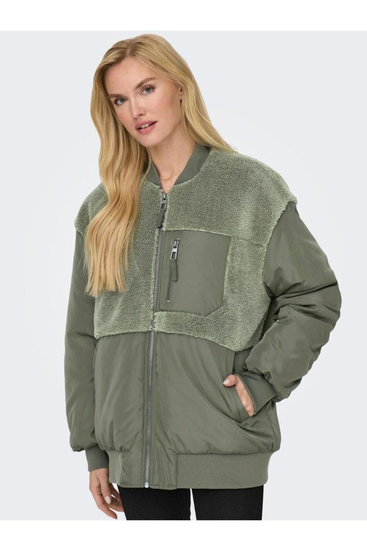 Only Emmy Fleece Bomber Günlük Kadın Ceket Mont - 15292801 - Only - 15292801