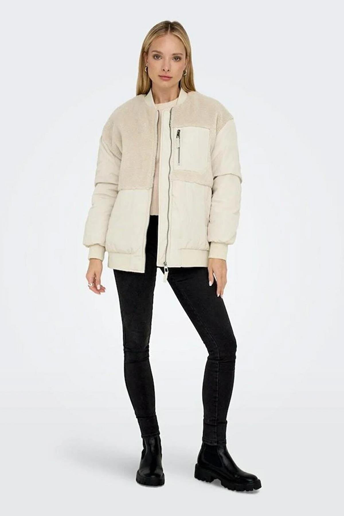 Only Emmy Fleece Bomber Günlük Kadın Ceket Mont - 15292801 - Only - 15292801