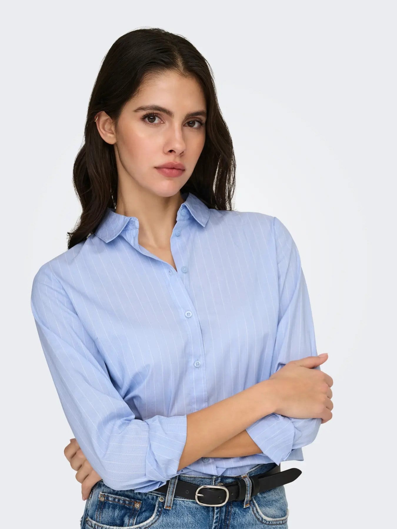 Only Jdy Kadın Arkası Uzun Gömlek Mavi - 15149877  - Only - 15149877-1