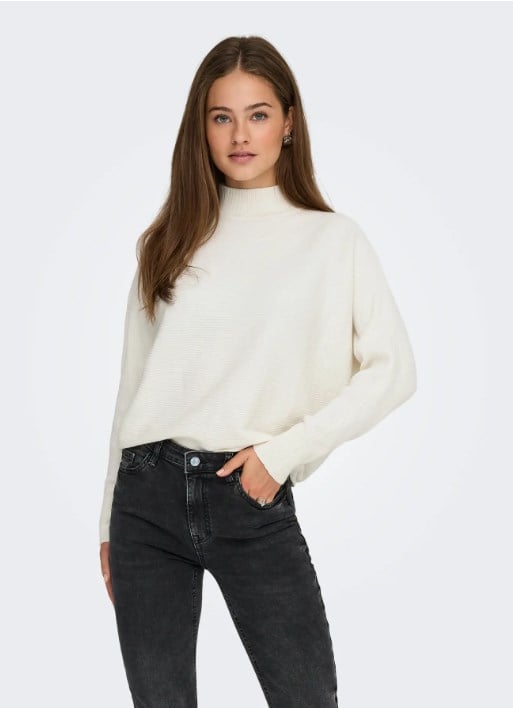 ONLY JDY KADIN JDYPRİME LİFE L/S KREM KAZAK-15351898 - Only - 15351898-K