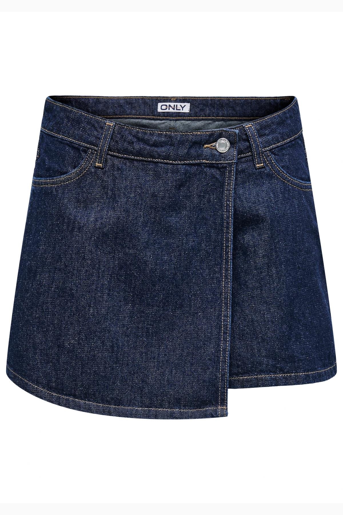 Only Kadın 100% Pamuk Regular Fit Şort Etek - 15357947 - Only - 15357947
