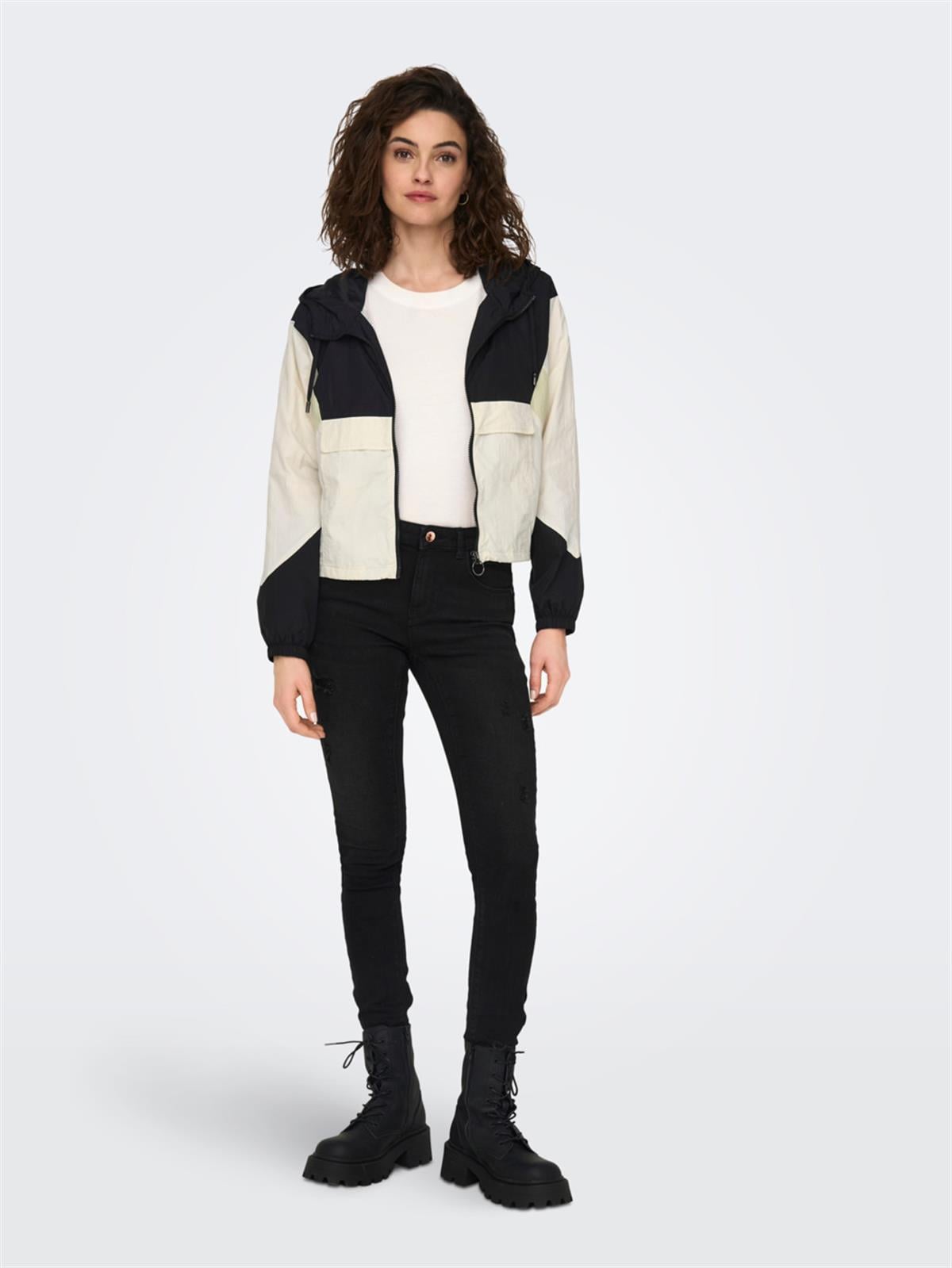 Only Kadın Baharlık Ceket ONLJOSE COLORBLOCK SPRING JACKET 15242436 - Only - 15242436