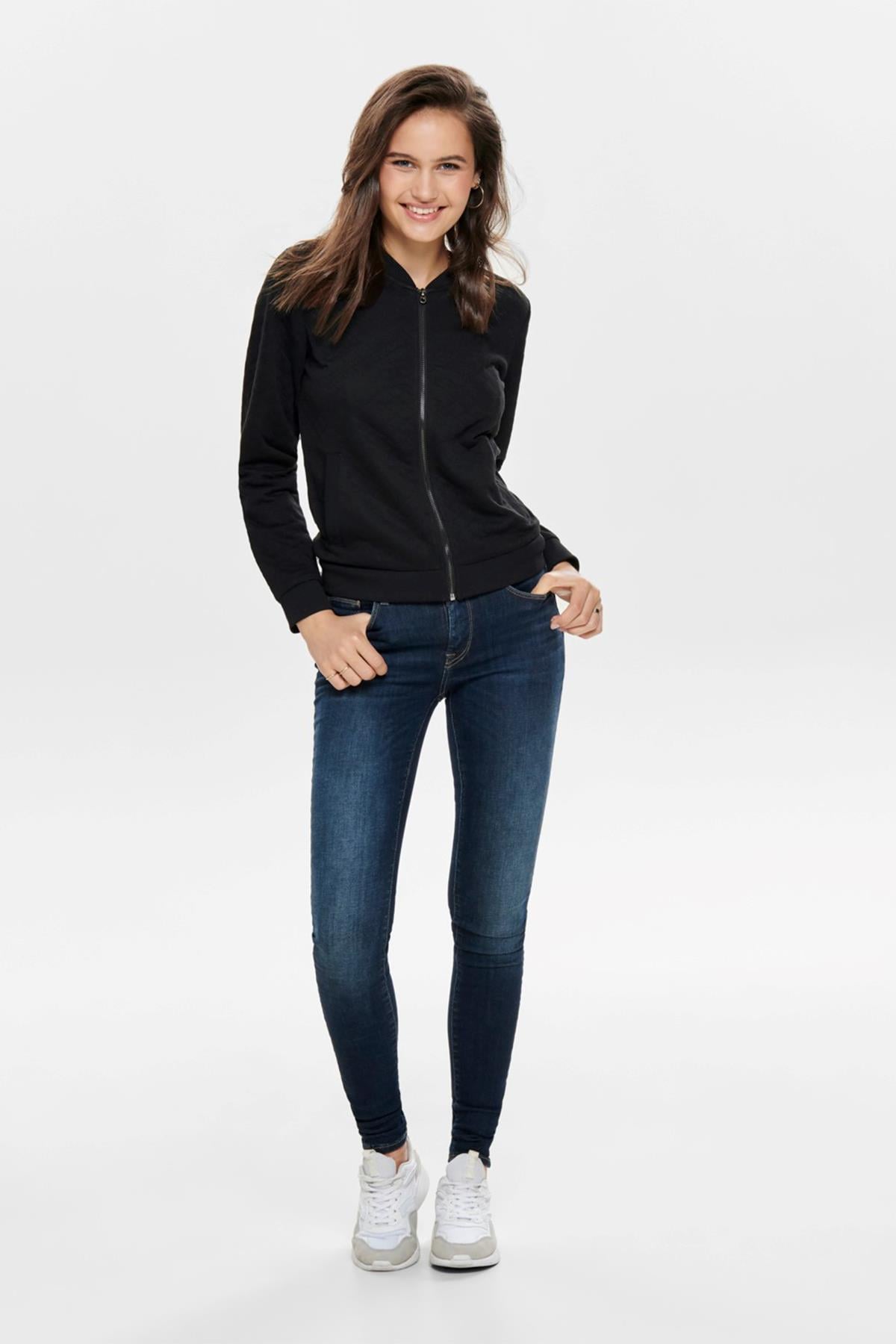 Only Kadın Baharlık Fermuarlı Hırka Sweatshirt - 15131550 - Only - 15131550