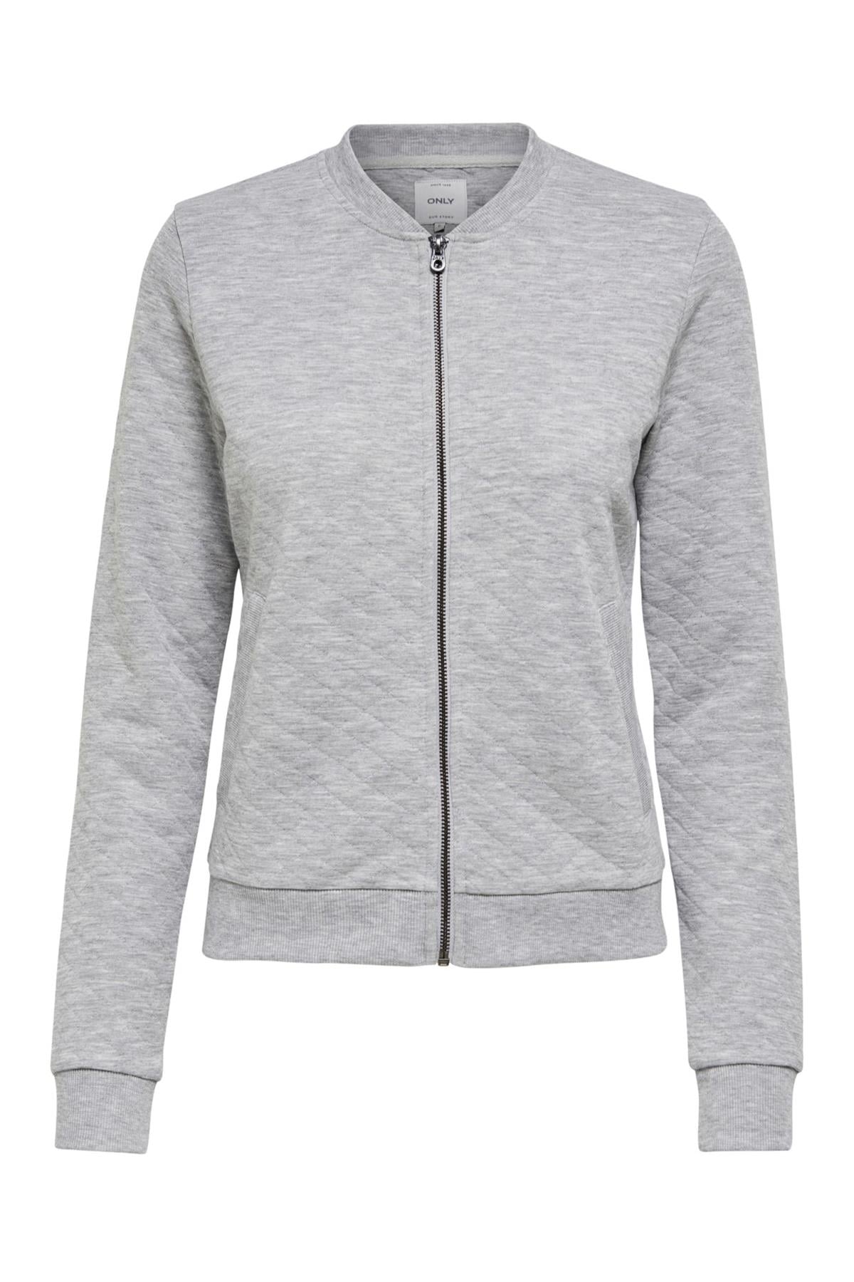 Only Kadın Baharlık Fermuarlı Hırka Sweatshirt - 15131550 - Only - 15131550