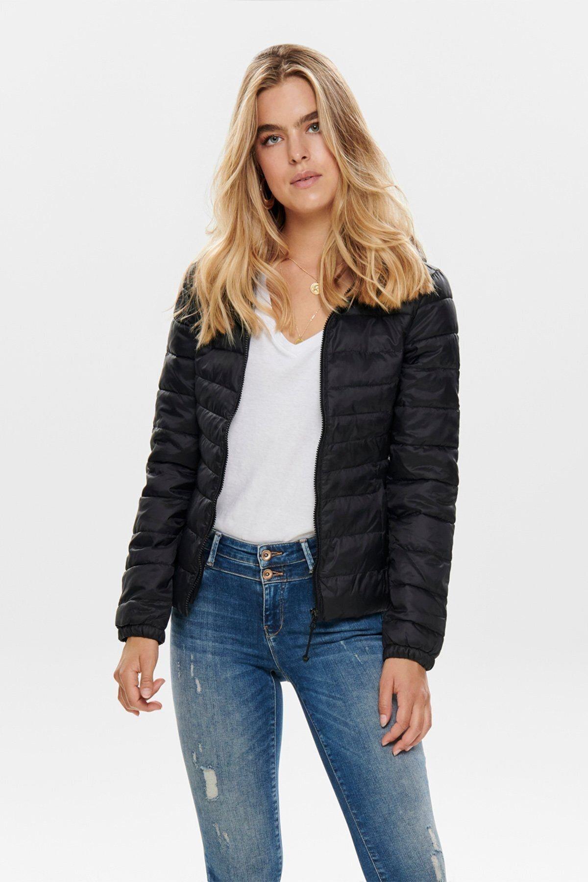 Only Kadın Baharlık Kapüşonlu Şişme Mont - 15156569 - Only - muk-15156569