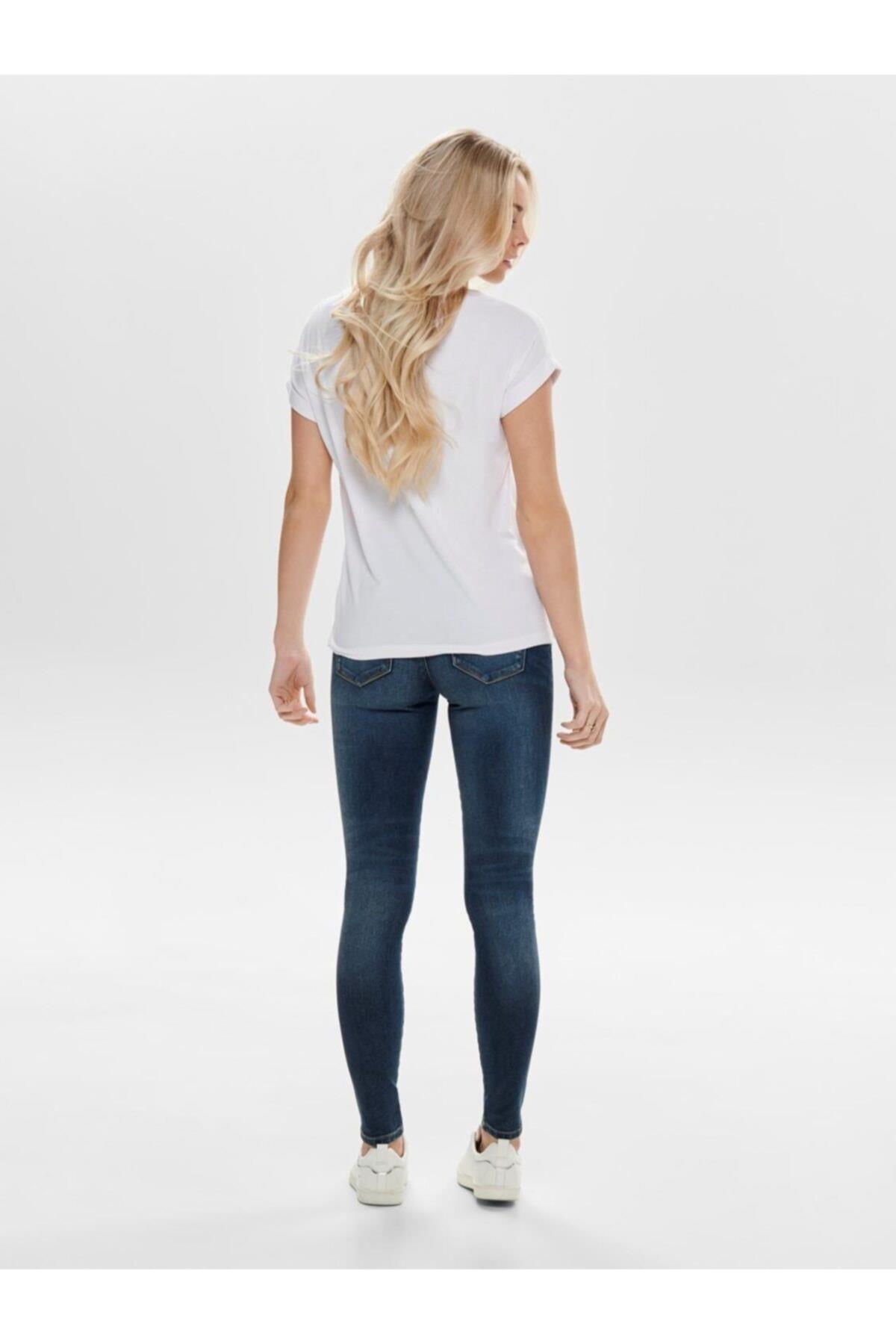 Only Kadın Basic Bisiklet Yaka T-Shirt 15106662 - Only - 15106662