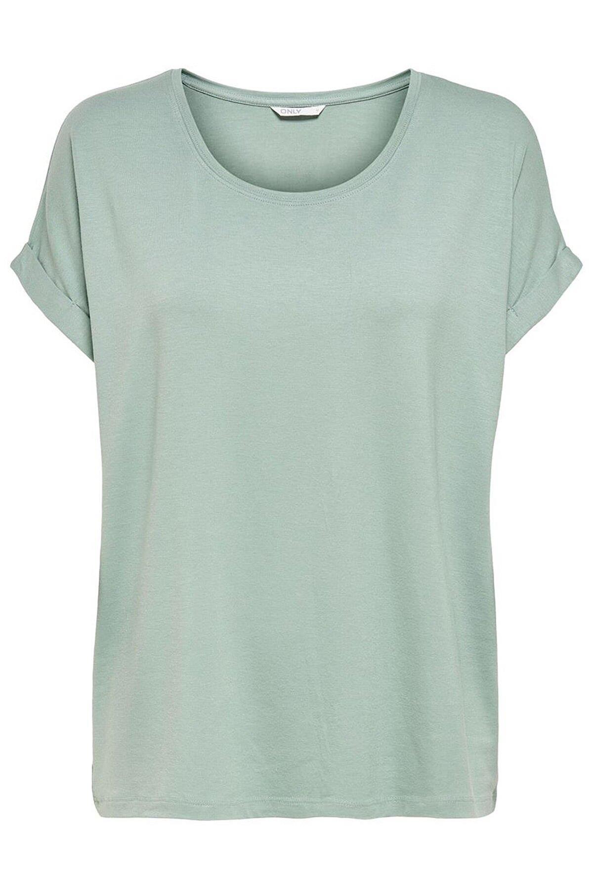 Only Kadın Basic Bisiklet Yaka T-Shirt 15106662 - Only - 15106662