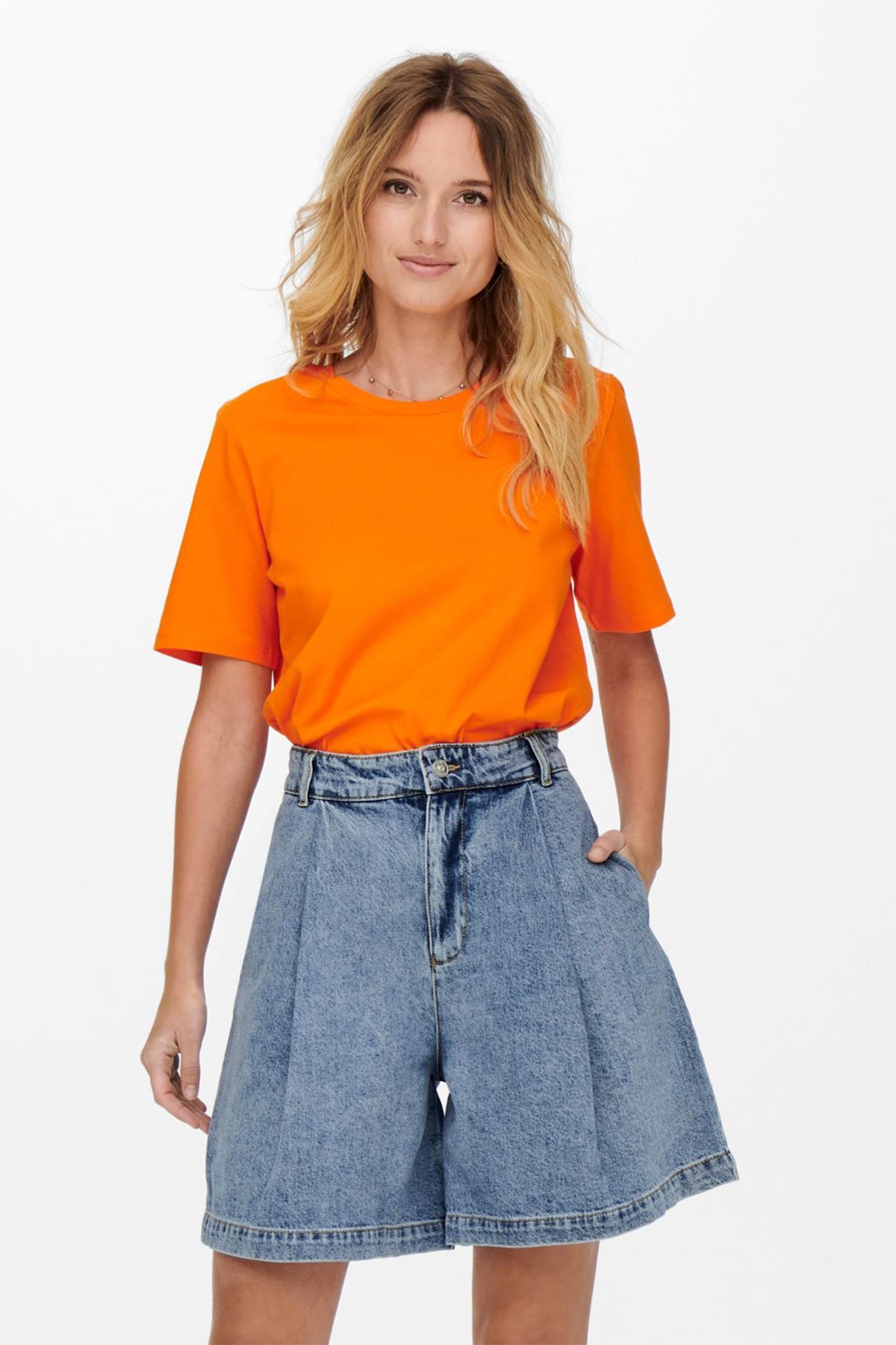 Only Kadın Basic T-shirt - 15256961 ONLNEW ONLY S/S TEE - Only - 15256961