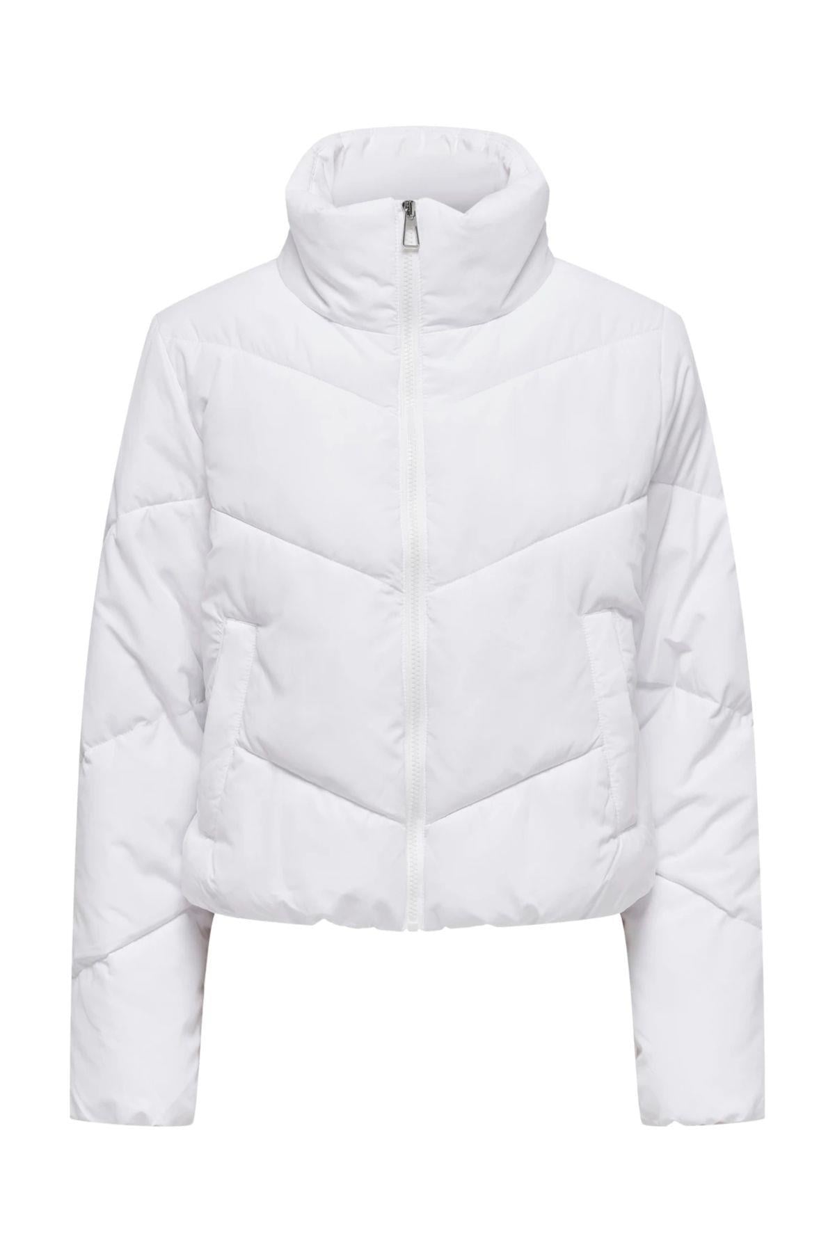 Only Kadın  Beyaz Şişme Mont Onlmaggi Puffer - 15304020 - Only - 24KW21000079