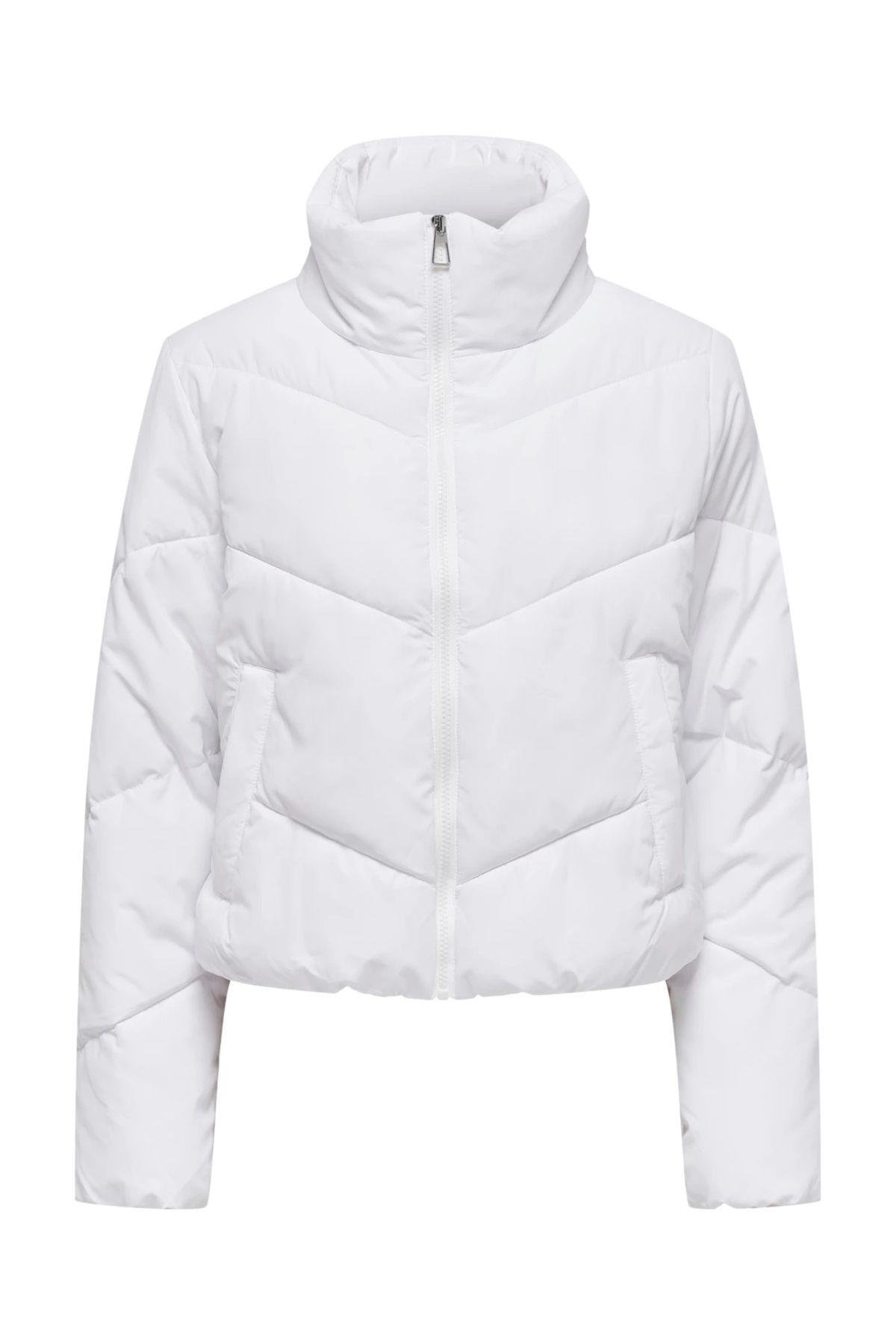 Only Kadın  Beyaz Şişme Mont Onlmaggi Puffer - 15304020 - Only - 24KW21000079