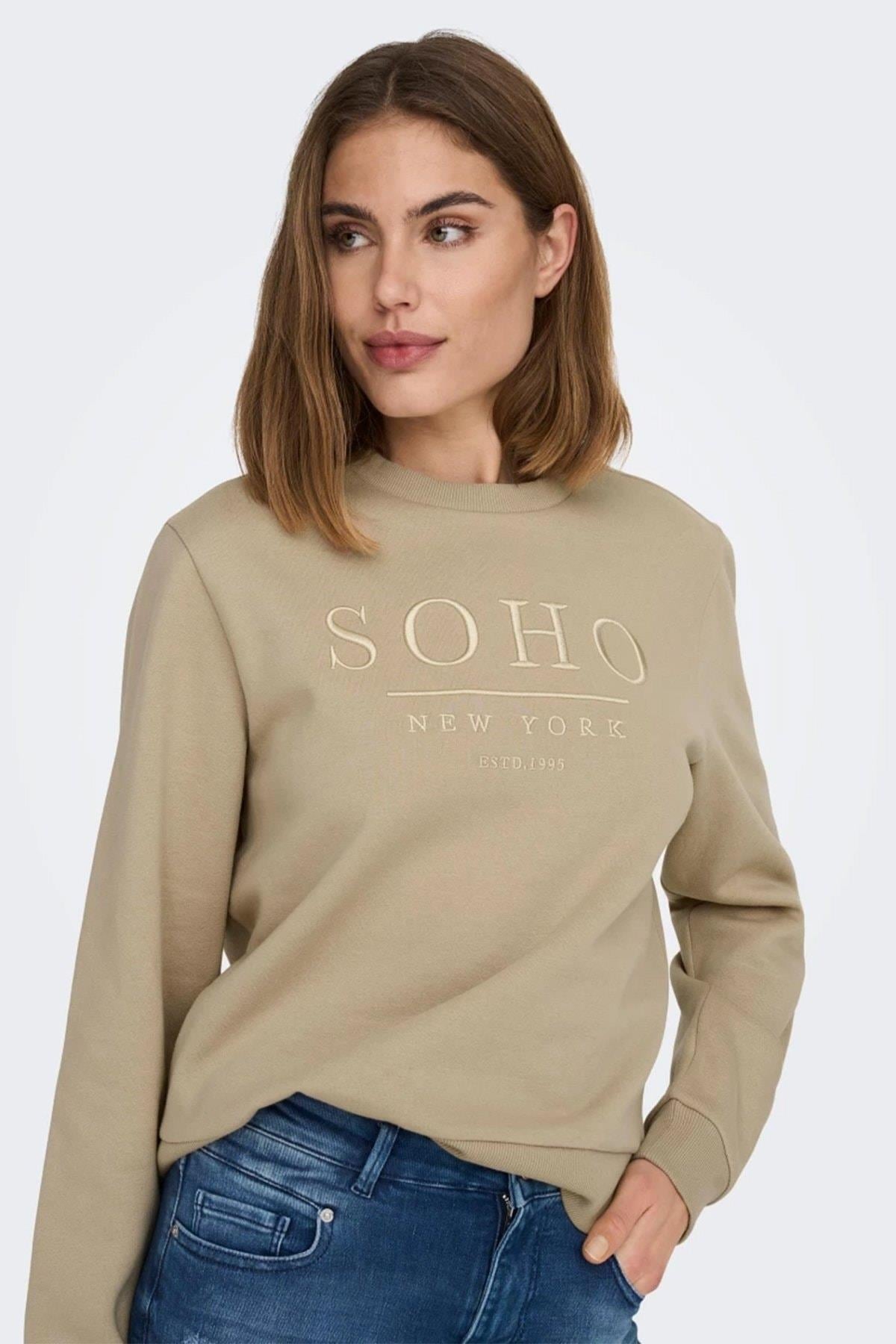 Only Kadın Bisiklet Yaka O-neck Sweatshirt - 15277786 - Only - 15277786