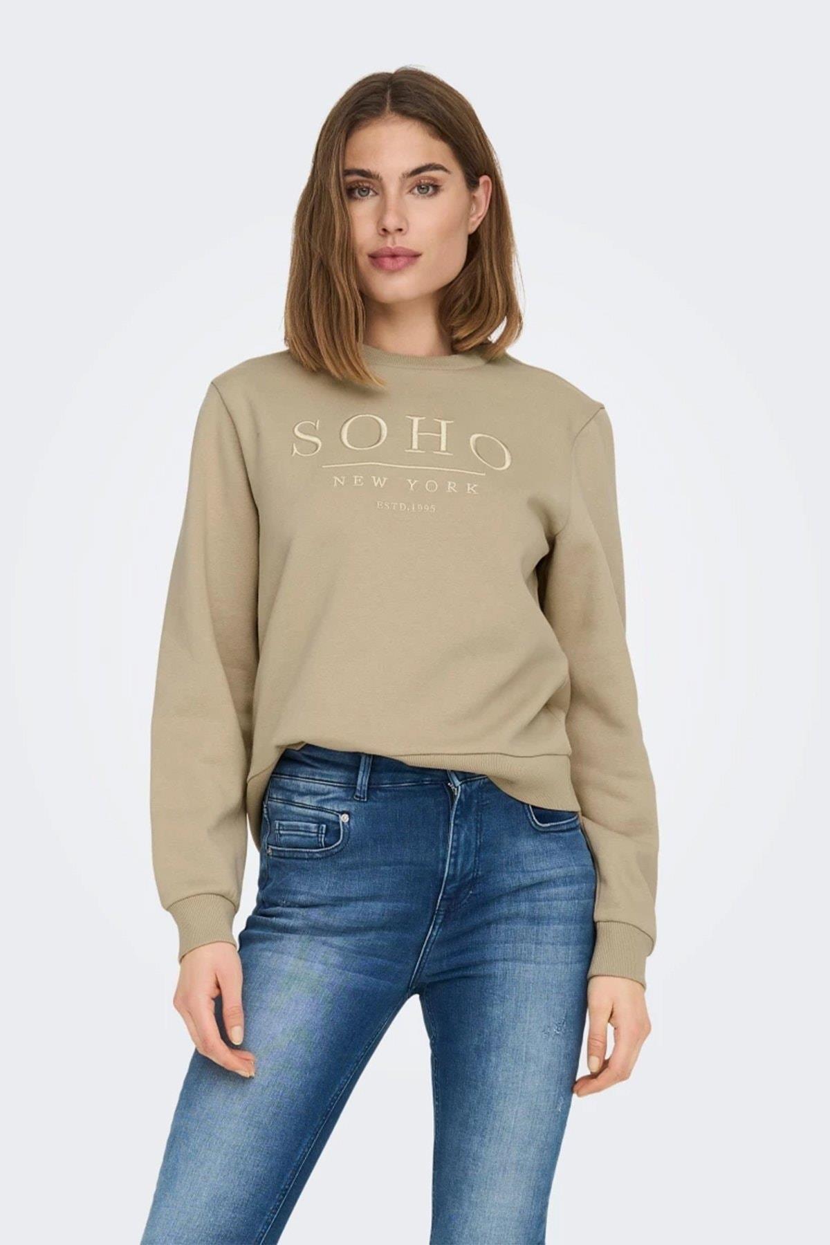 Only Kadın Bisiklet Yaka O-neck Sweatshirt - 15277786 - Only - 15277786