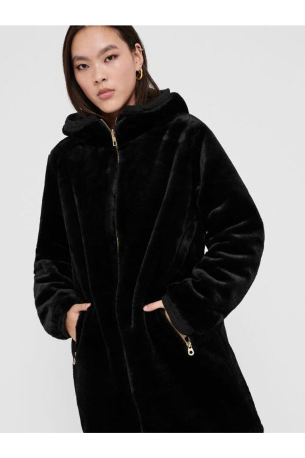 Only Kadın Çift Taraflı Mont Kürklü Parka - 15208727 - Only - 15208727