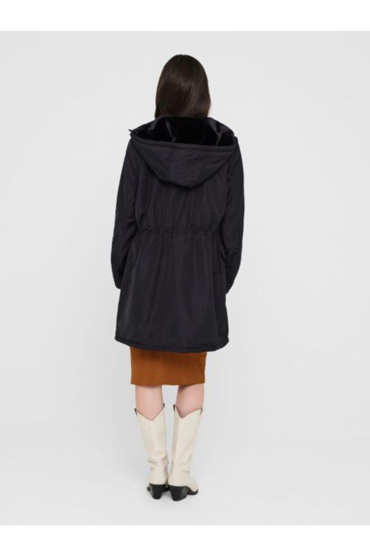 Only Kadın Çift Taraflı Mont Kürklü Parka - 15208727 - Only - 15208727