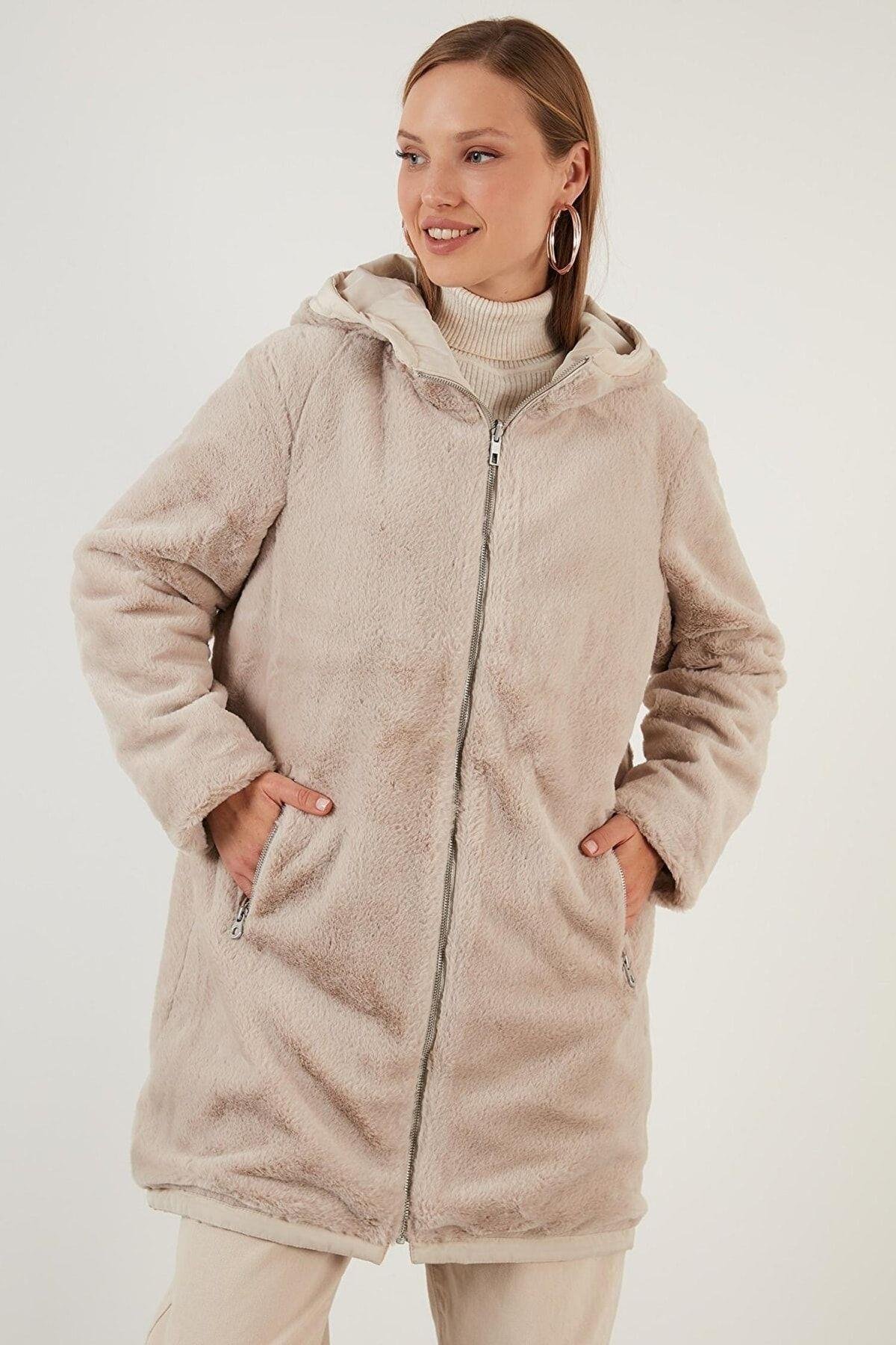 Only Kadın Çift Taraflı Mont Kürklü Parka - 15208727 - Only - 15208727
