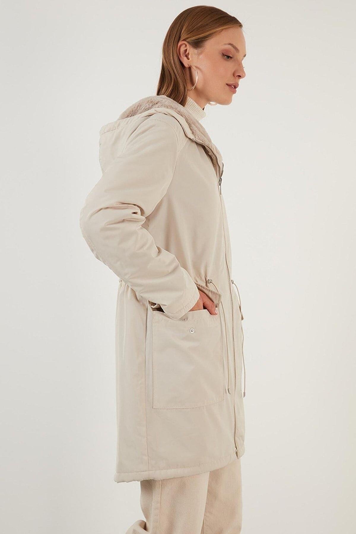 Only Kadın Çift Taraflı Mont Kürklü Parka - 15208727 - Only - 15208727