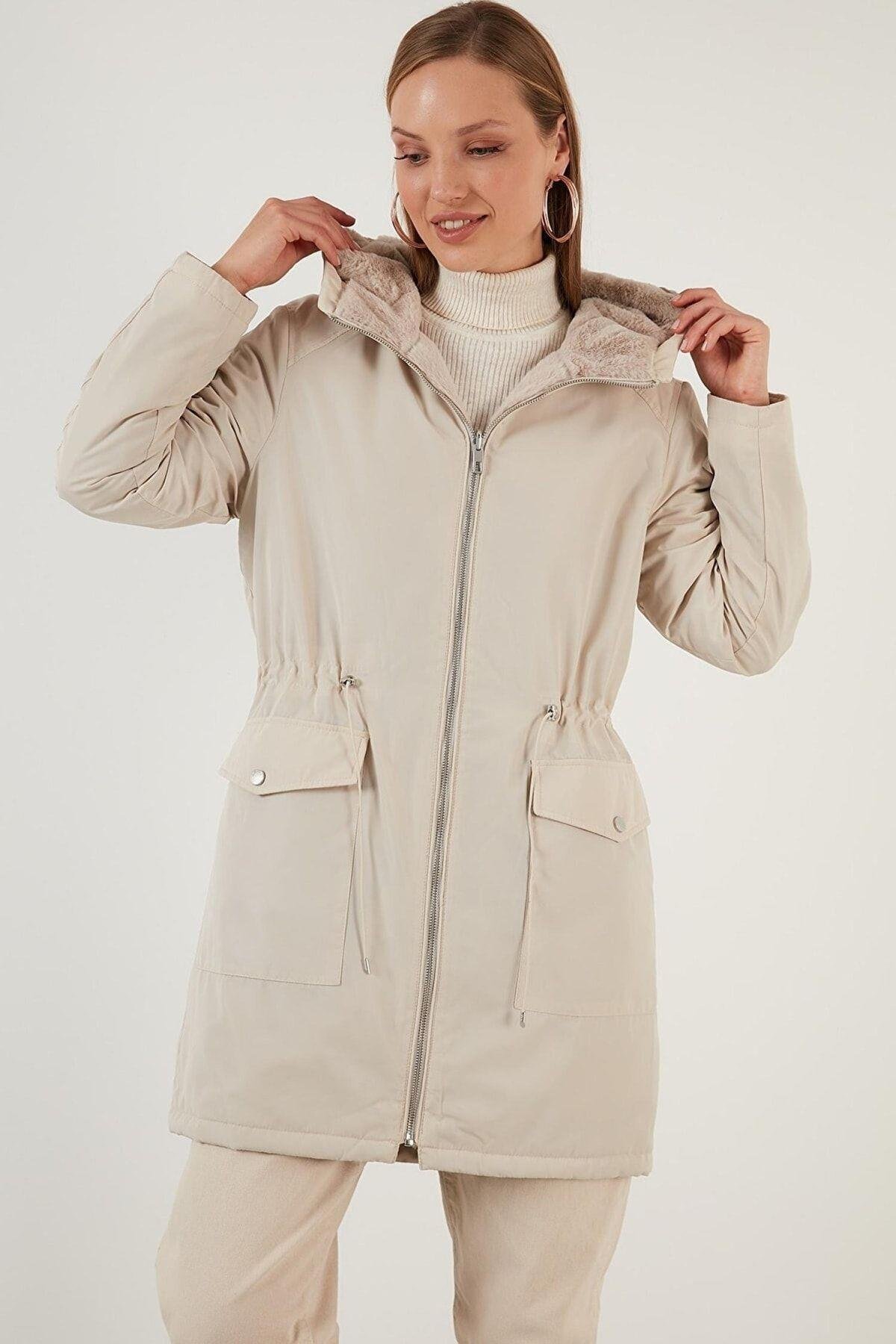 Only Kadın Çift Taraflı Mont Kürklü Parka - 15208727 - Only - 15208727