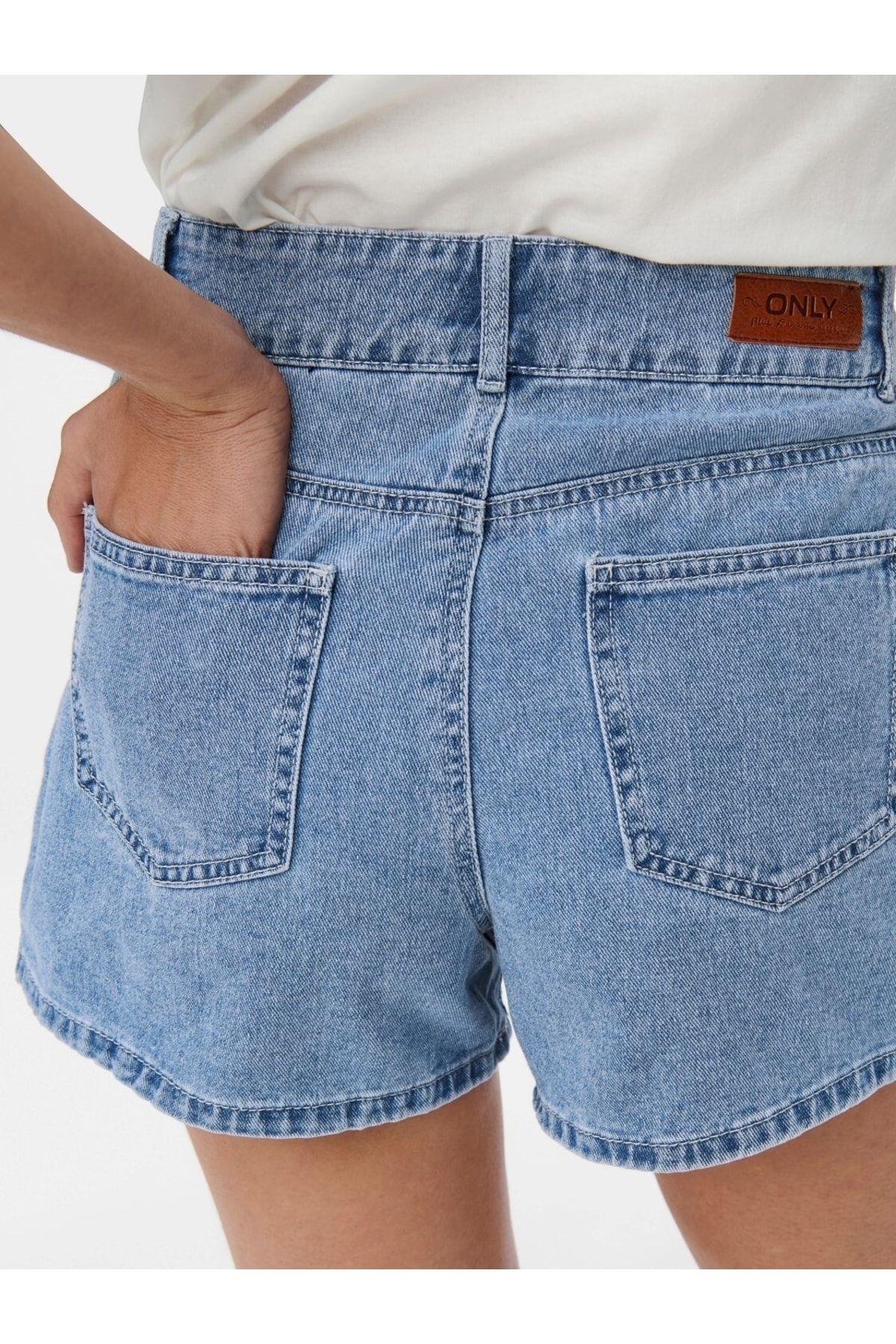 Only Kadın Denim Kısa Cepli Kot Şort - 15226947 - Only - 15226947
