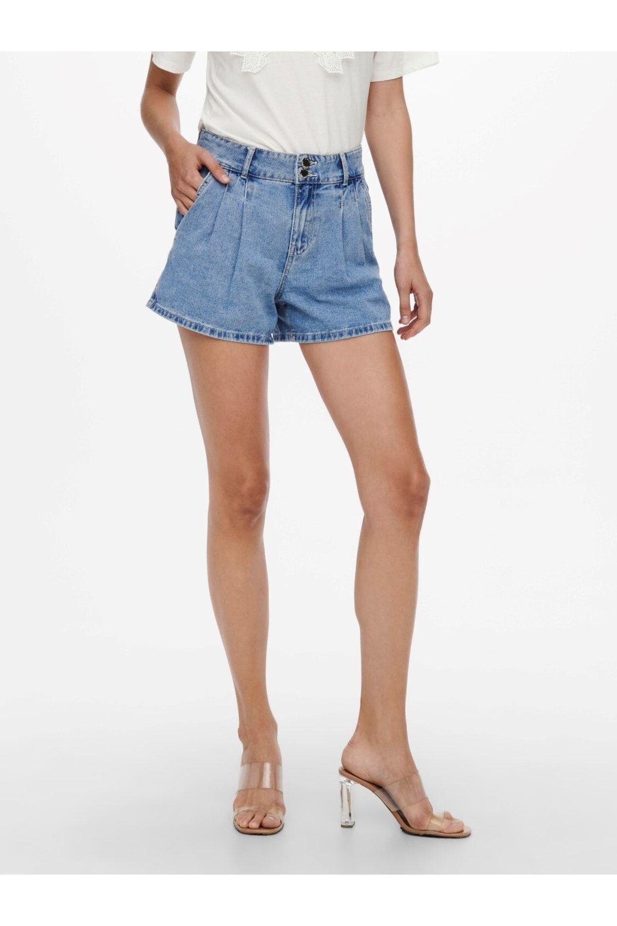 Only Kadın Denim Kısa Cepli Kot Şort - 15226947 - Only - 15226947