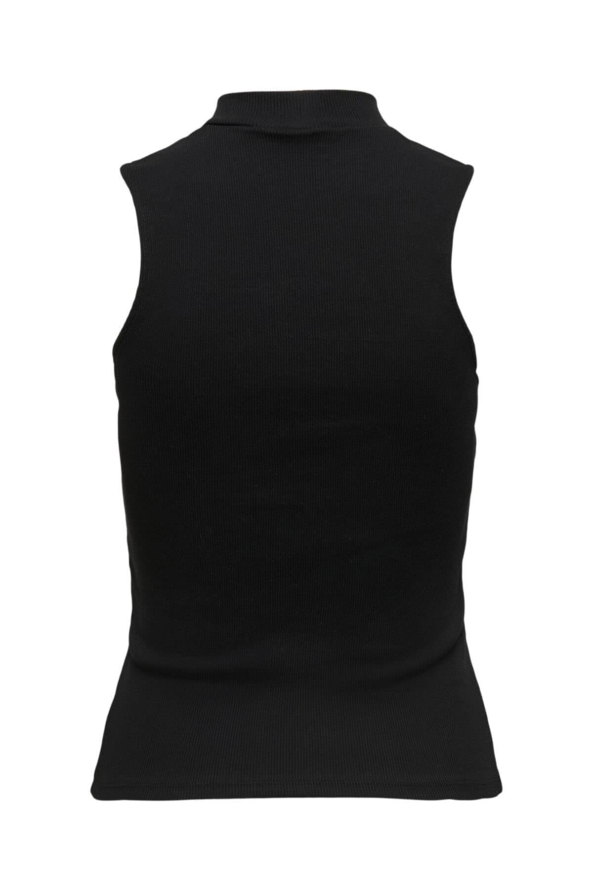 Only Kadın Dik Yaka Kolsuz Örme Bluz - 15227000 - Only - 15227000