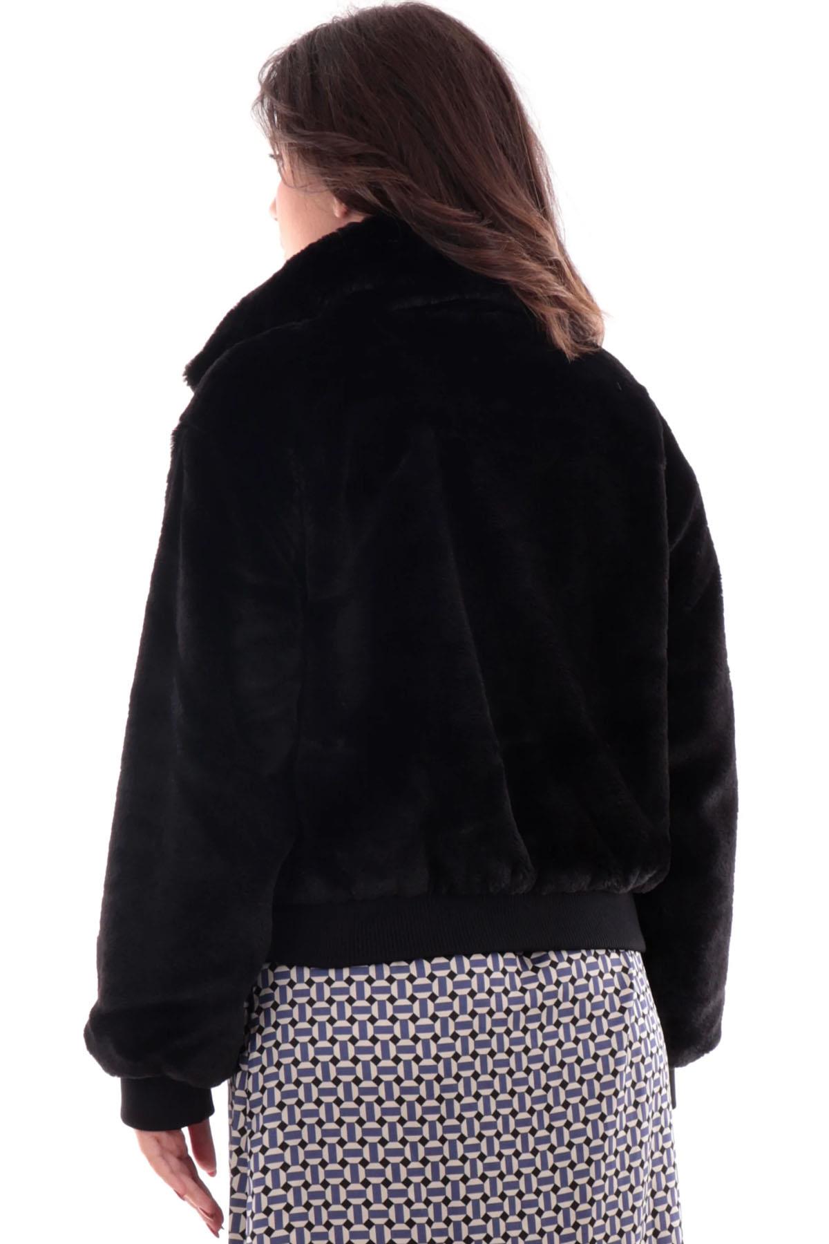 Only Kadın Dik Yaka Peluş Ceket - 15327330 - Only - 15327330