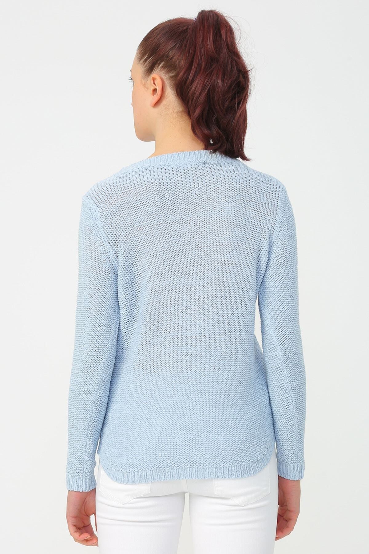 Only Kadın Dokuma Kazak Bebek Mavisi - 15113356 - Only - 15113356-5