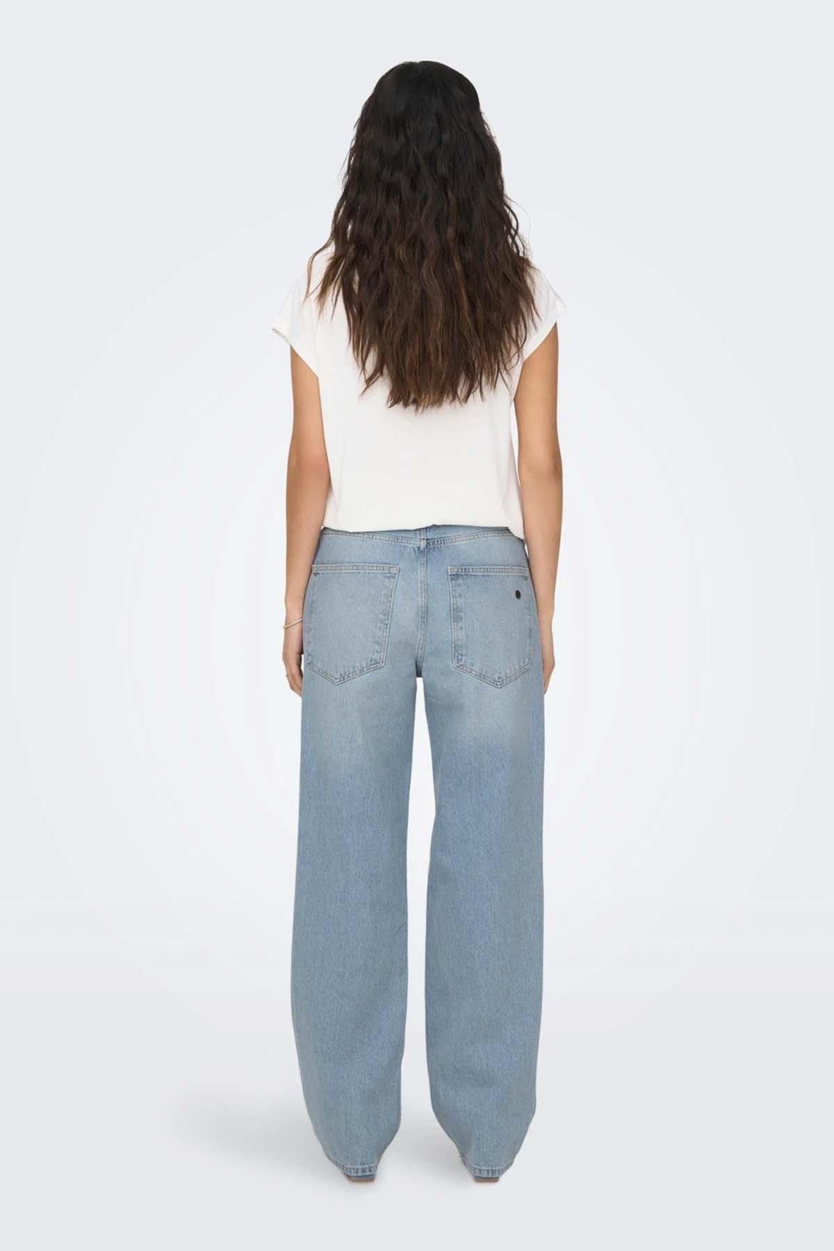 Only Kadın Düz Kalıp Jean Yırtık Kot Pantolon - 15282727 - Only - 15282727