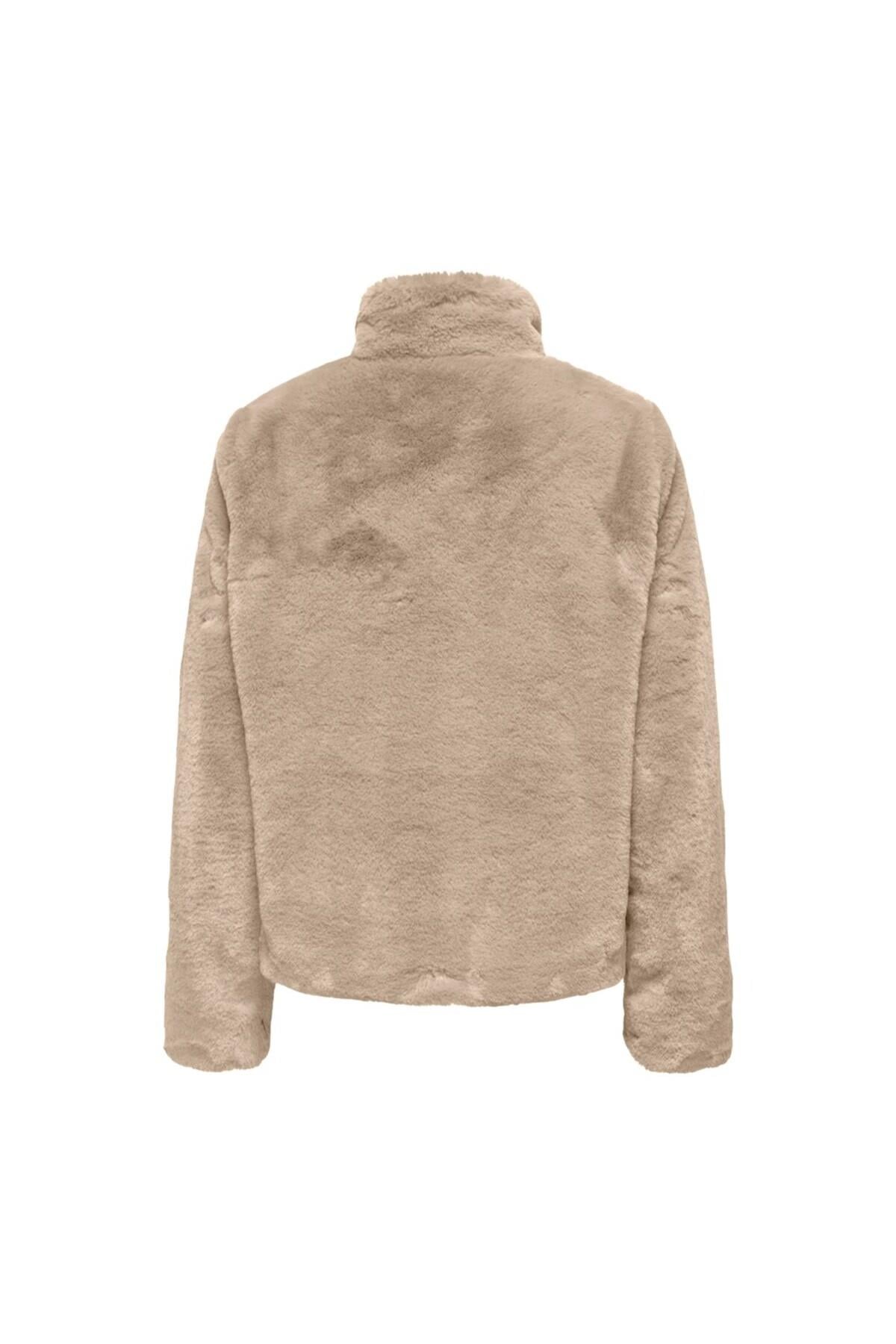 Only Kadın Faux Jacket Peluş Mont - 15295423 - Only - 15295423