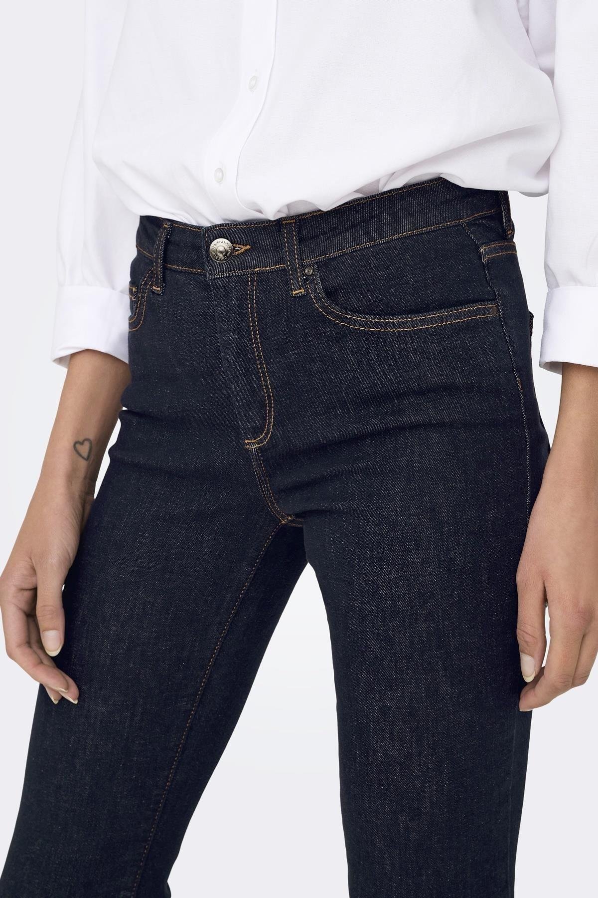 Only Kadın Geniş Paça Lacivert Kot Pantolon - 15327135 - Only - 15327135