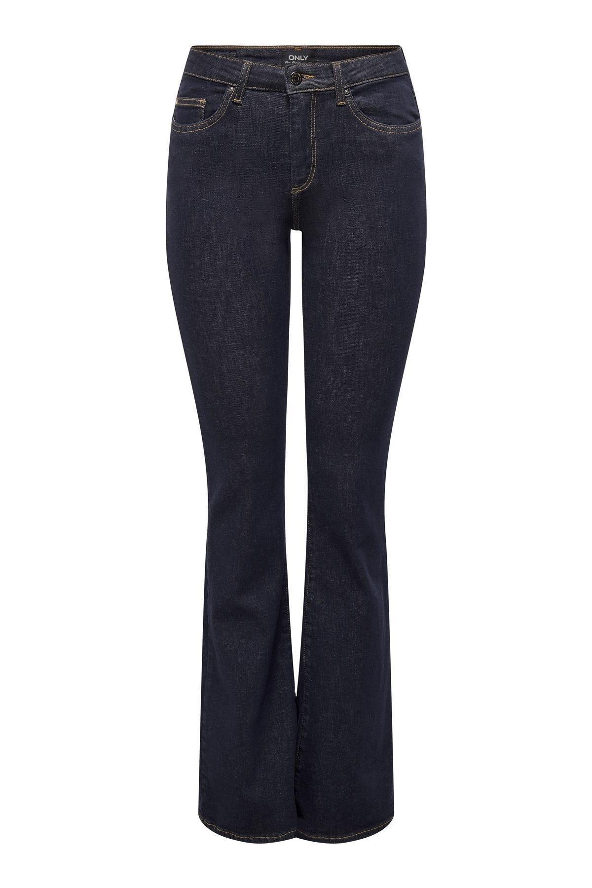 Only Kadın Geniş Paça Lacivert Kot Pantolon - 15327135 - Only - 15327135
