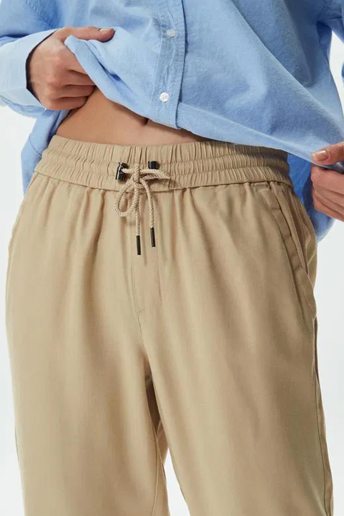 Only Kadın Günlük Lastikli Paça Rahat Pantolon  - 15203946 - Only - 15203946