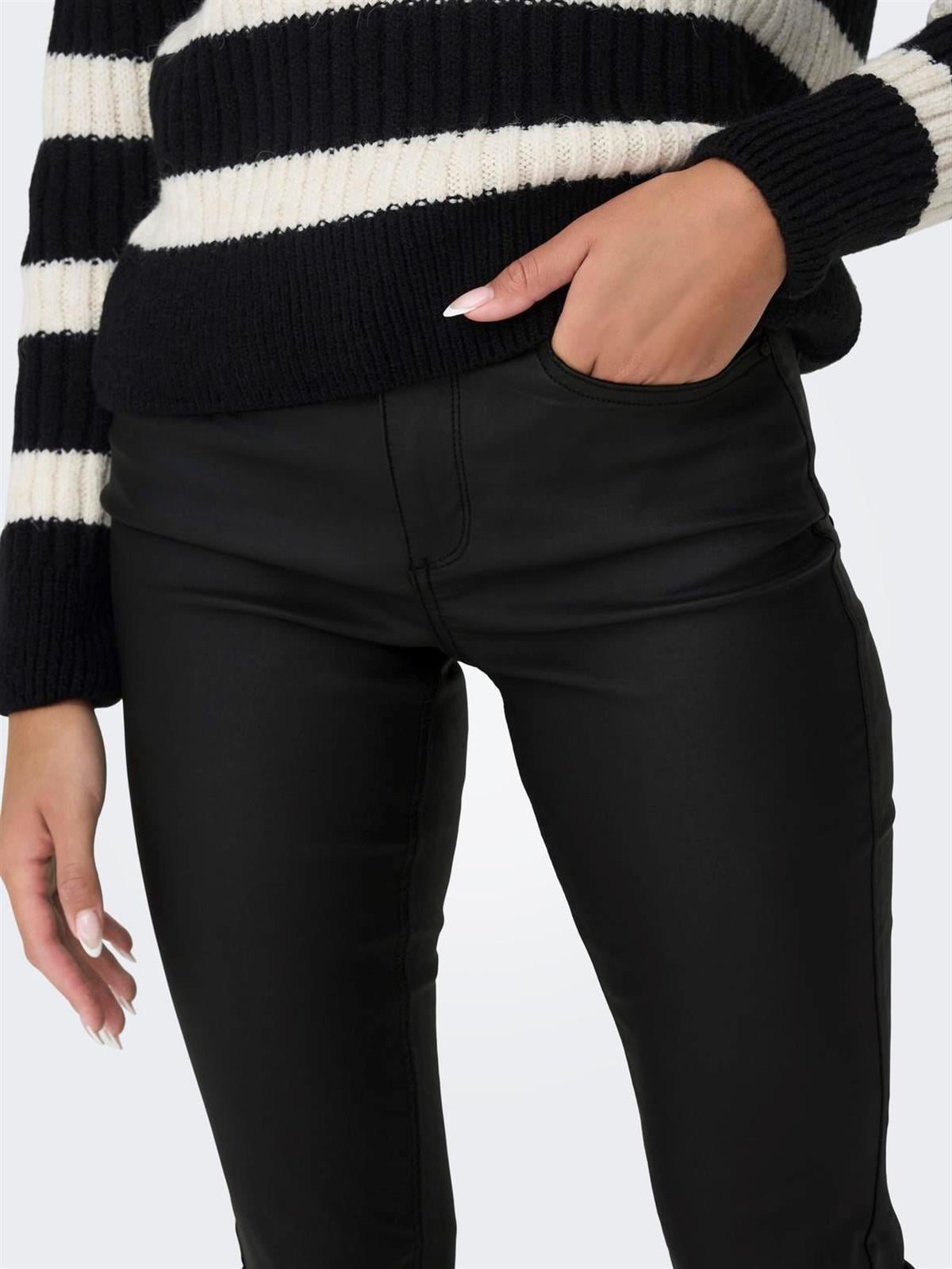 Only Kadın İspanyol Paça Siyah Pantolon - 15310473 - Only - 15310473