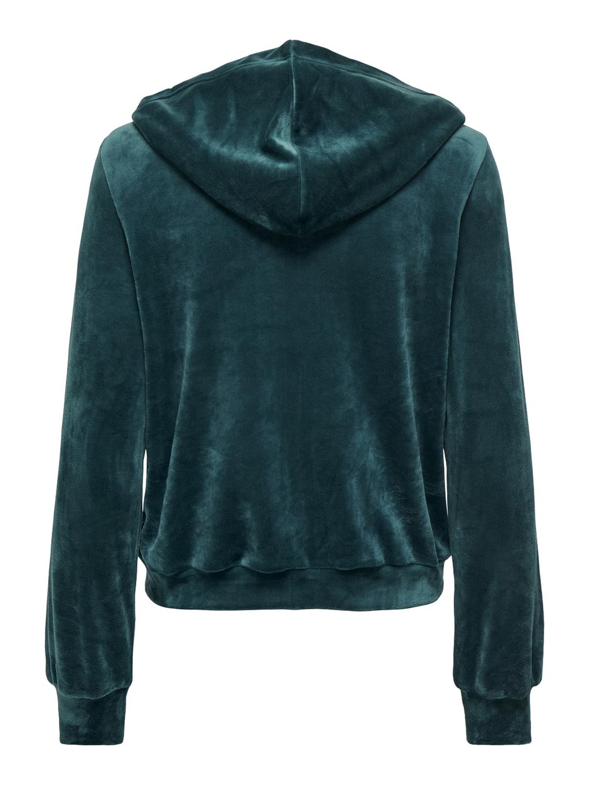 Only Kadın Kadife Kapüşonlu Sweatshirt - 15299670 - Only - 15299670