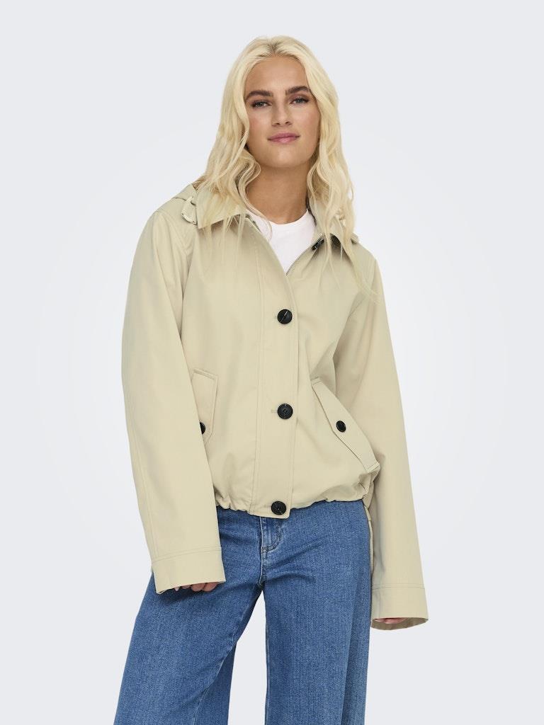 Only Kadın Kapüşonlu Baharlık Parka Ceket - 15342077 - Only - 15342077