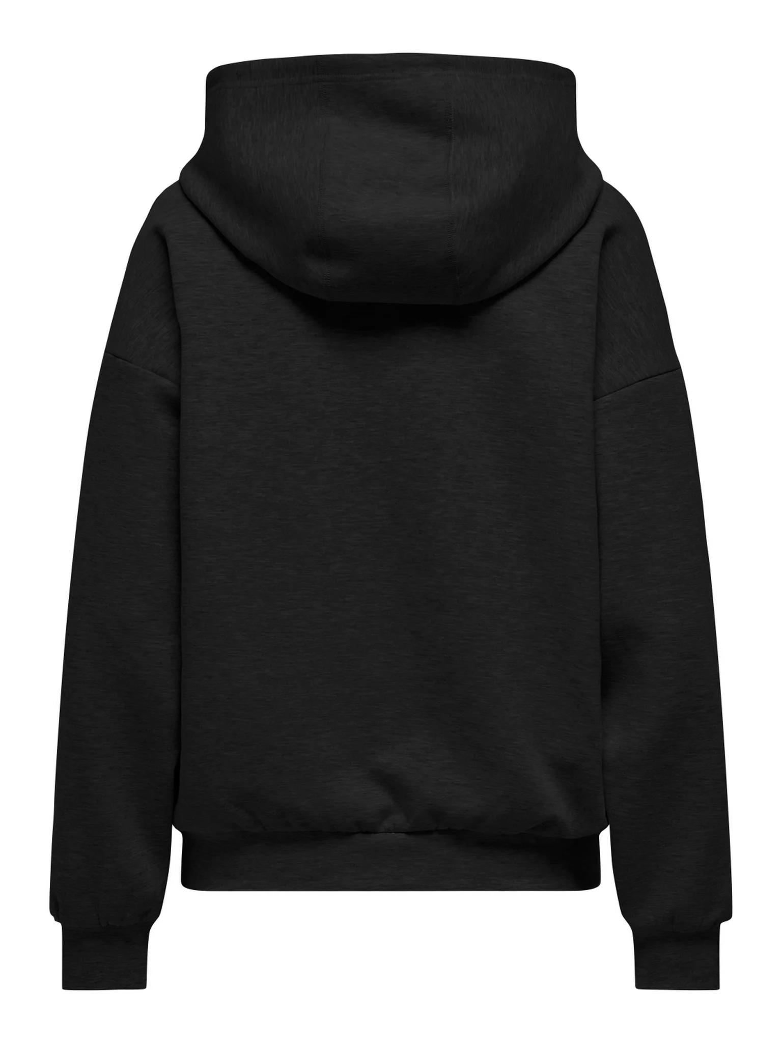 Only Kadın Kapüşonlu Basic Siyah Sweatshirt - 15355809 - Only - 15355809-B