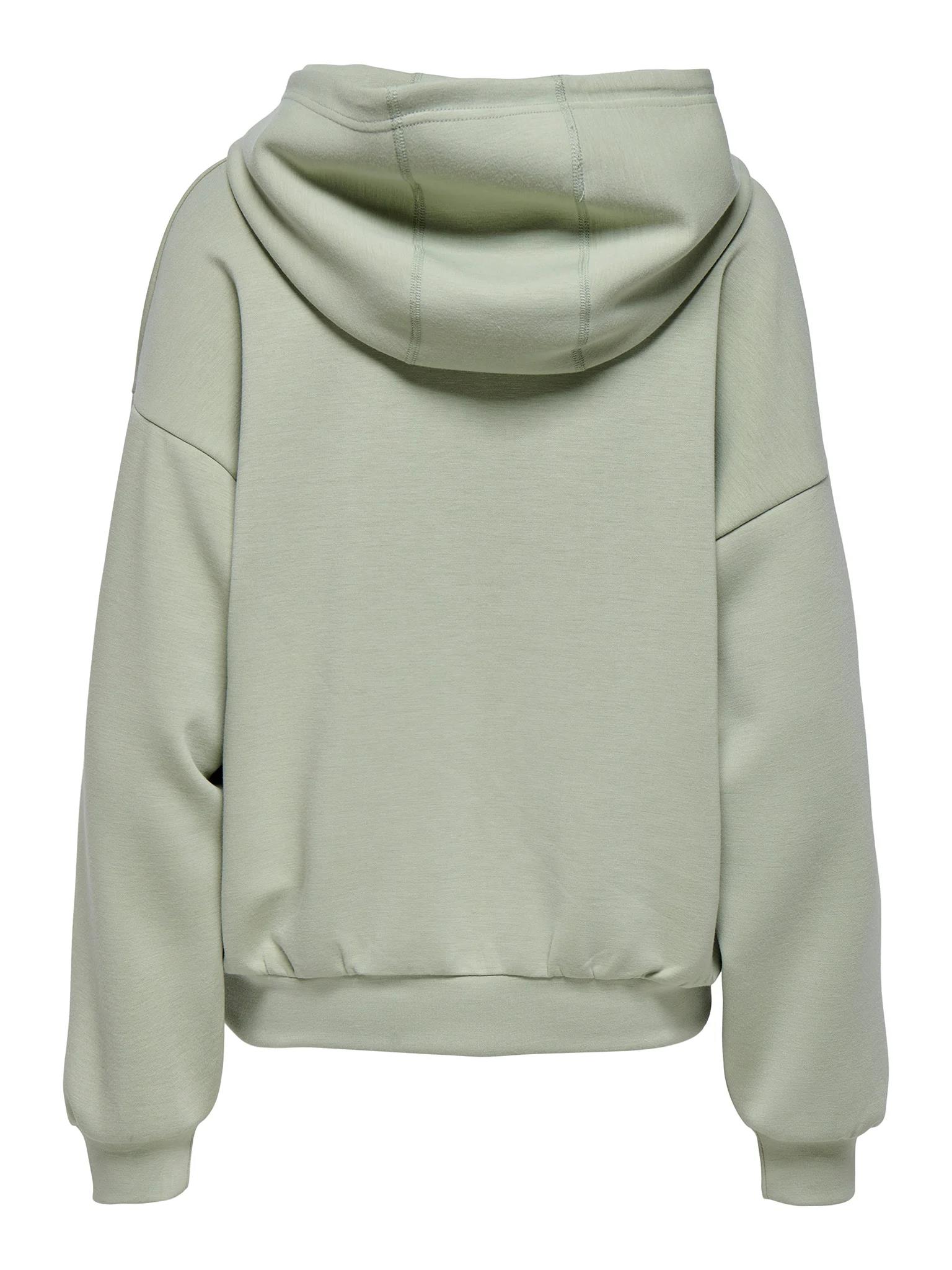 Only Kadın Kapüşonlu Basic Yeşil Sweatshirt - 15355809 - Only - 15355809-Y