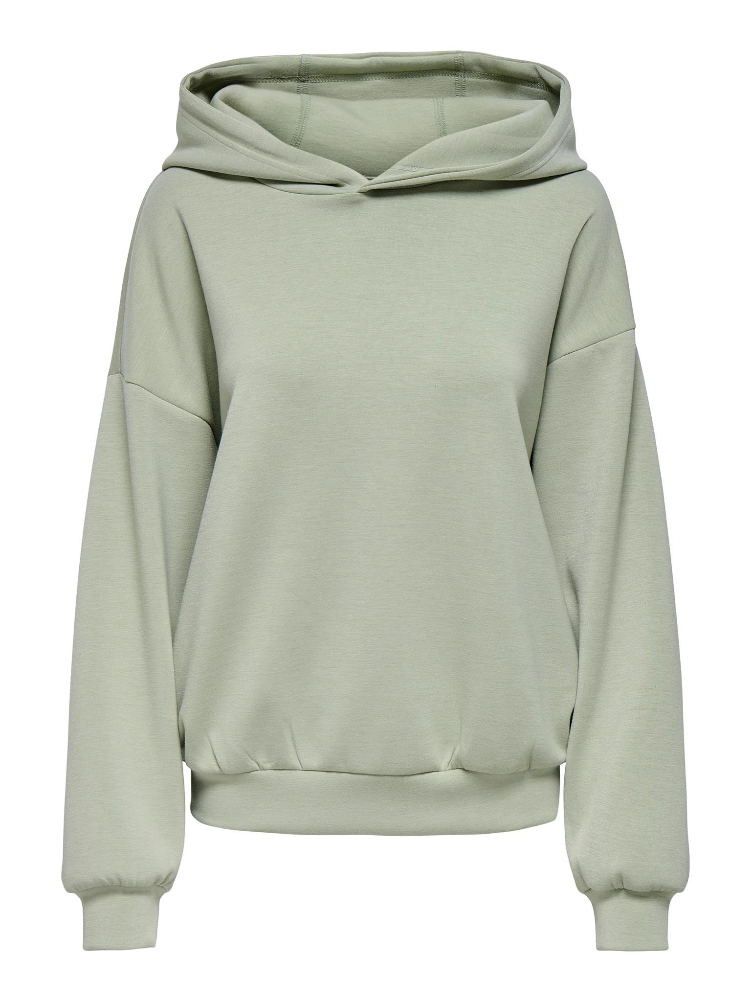 Only Kadın Kapüşonlu Basic Yeşil Sweatshirt - 15355809 - Only - 15355809-Y